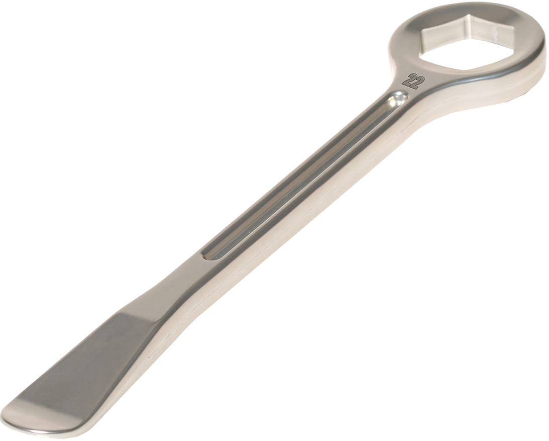 SPOON & SPANNER TIRE LEVER ALUMINUM 24MM SPANNER