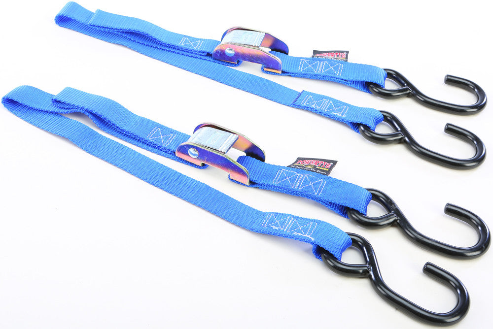 TIE-DOWN CAM S-HOOK WATERCRAFT 1"X3' BLUE PAIR