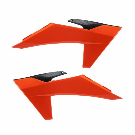 RADIATOR SCOOPS KTM BLACK/25 ORANGE