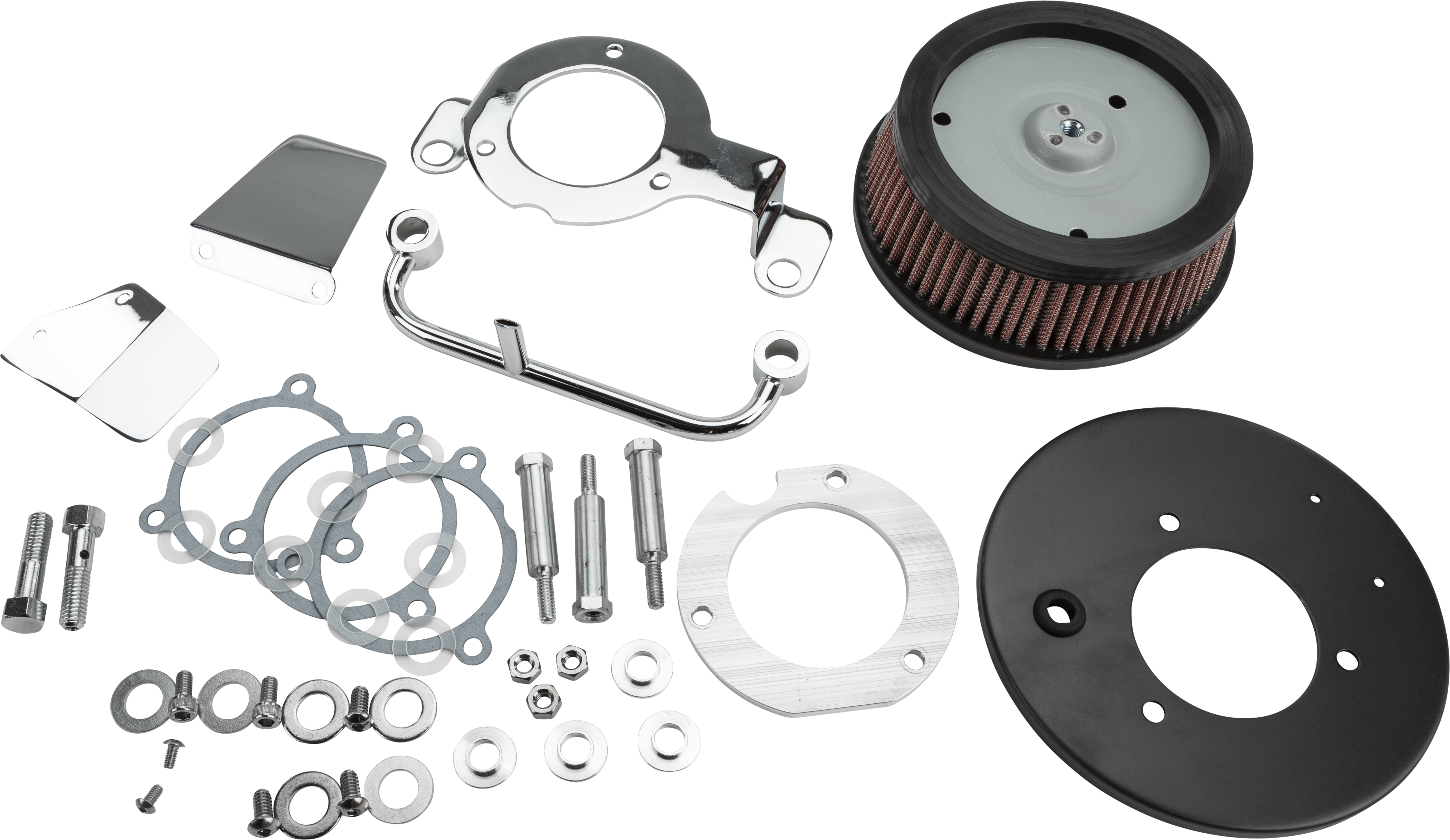 M8 ROUND HI PERFORM CHROME A/C AND BREATHER KIT