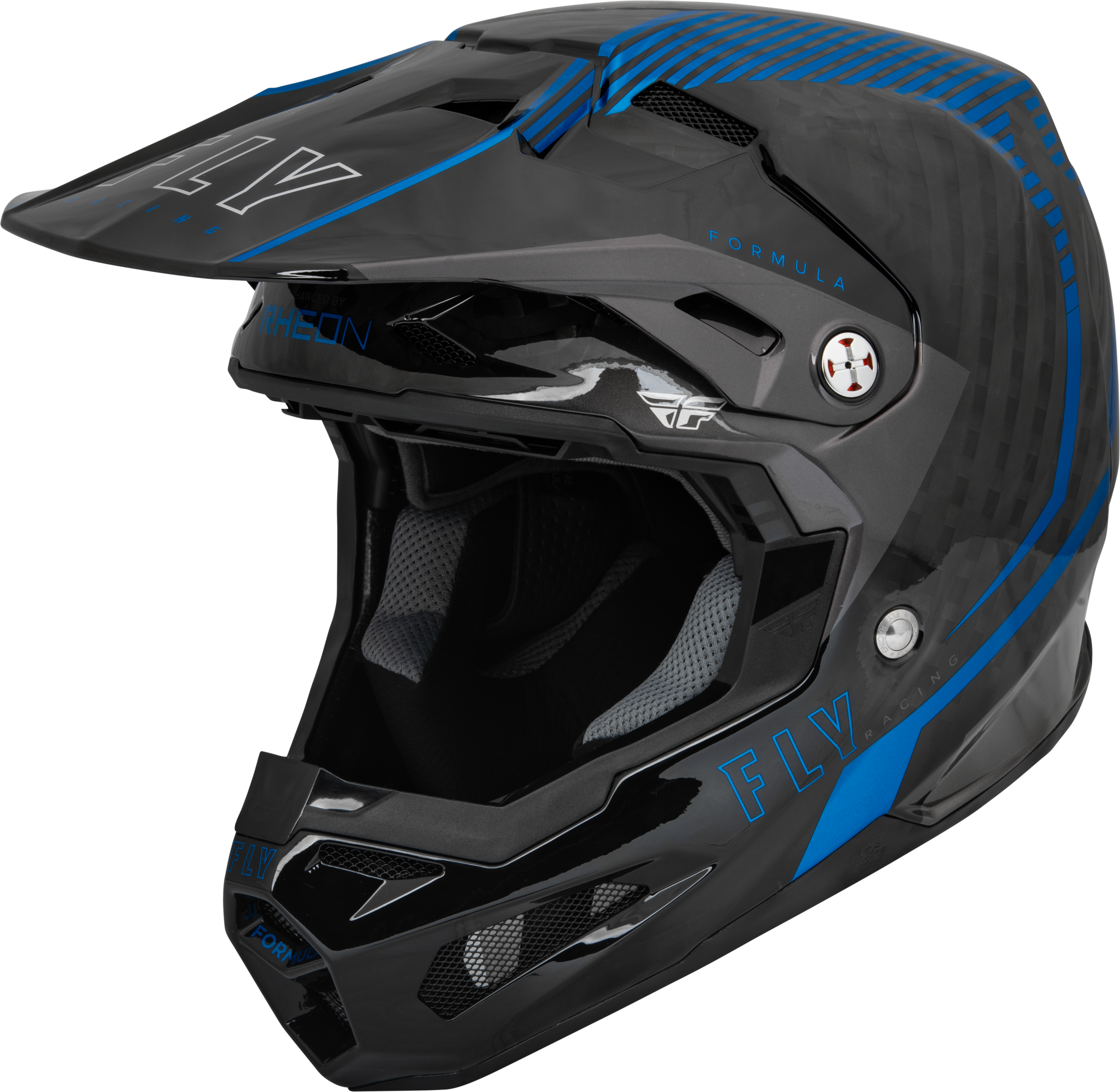 FORMULA CARBON TRACER HELMET BLUE/BLACK SM