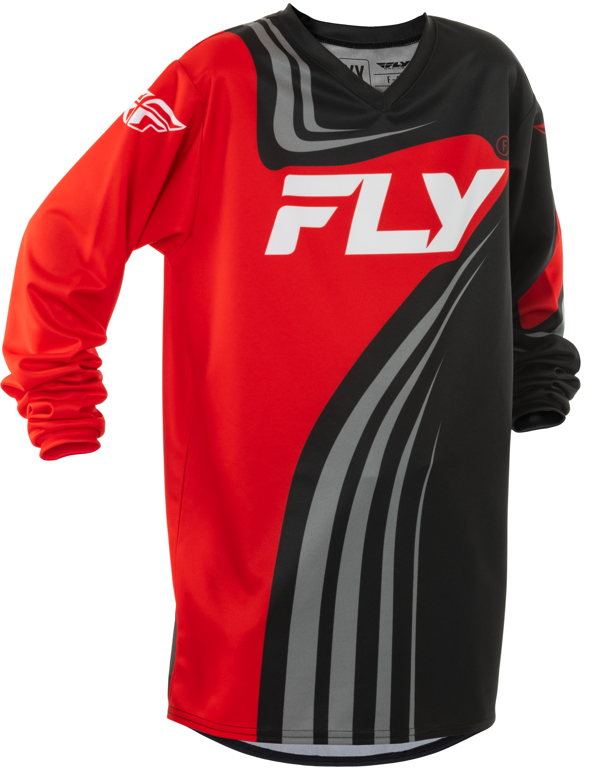 YOUTH F-16 JERSEY BLACK/RED/WHITE YS