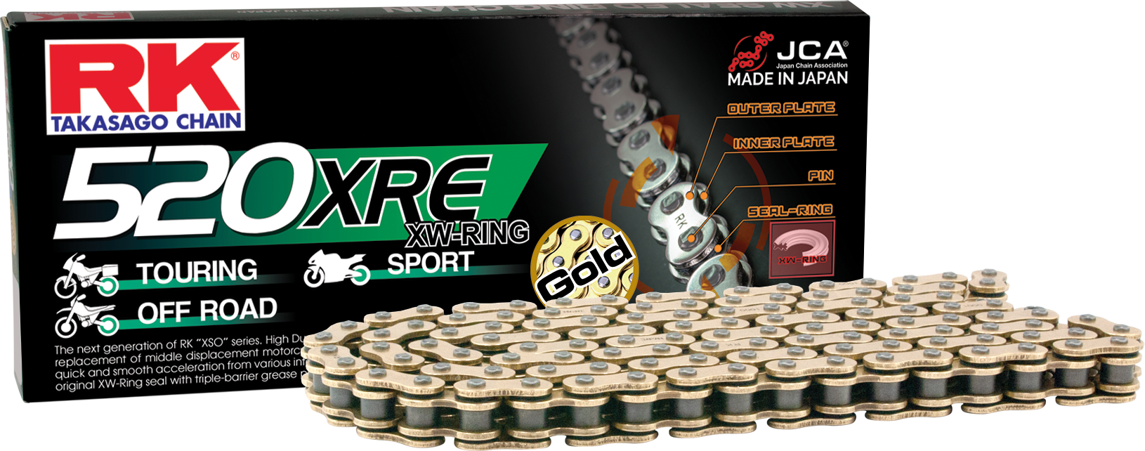 GB520XRE DRIVE CHAIN GOLD 520 X 130