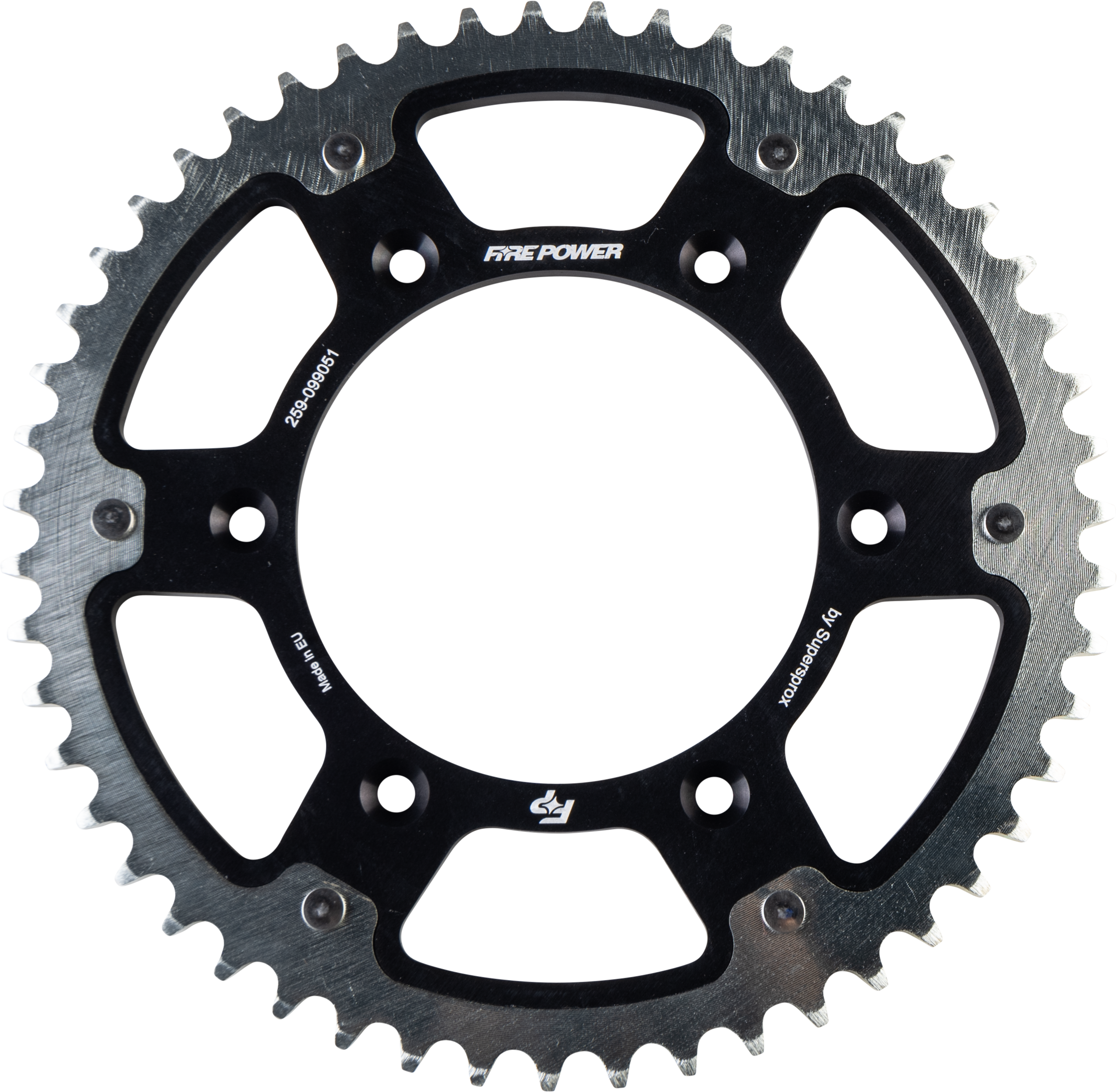 REAR SPROCKET HYBRID 51T BLK/SIL