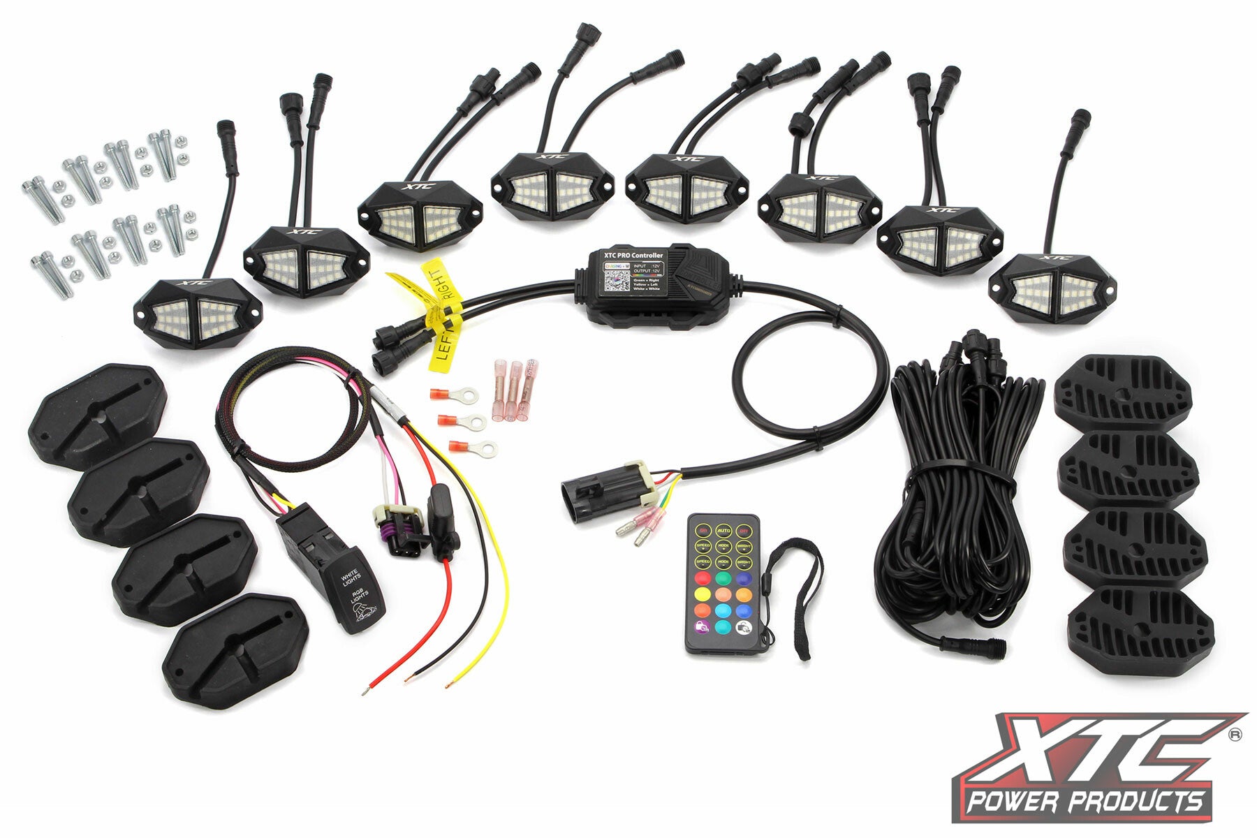 X-LITES ROCK LIGHT KIT RGB+W 8 LIGHTS