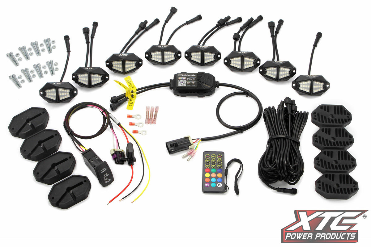 X-LITES ROCK LIGHT KIT RGB+W 8 LIGHTS
