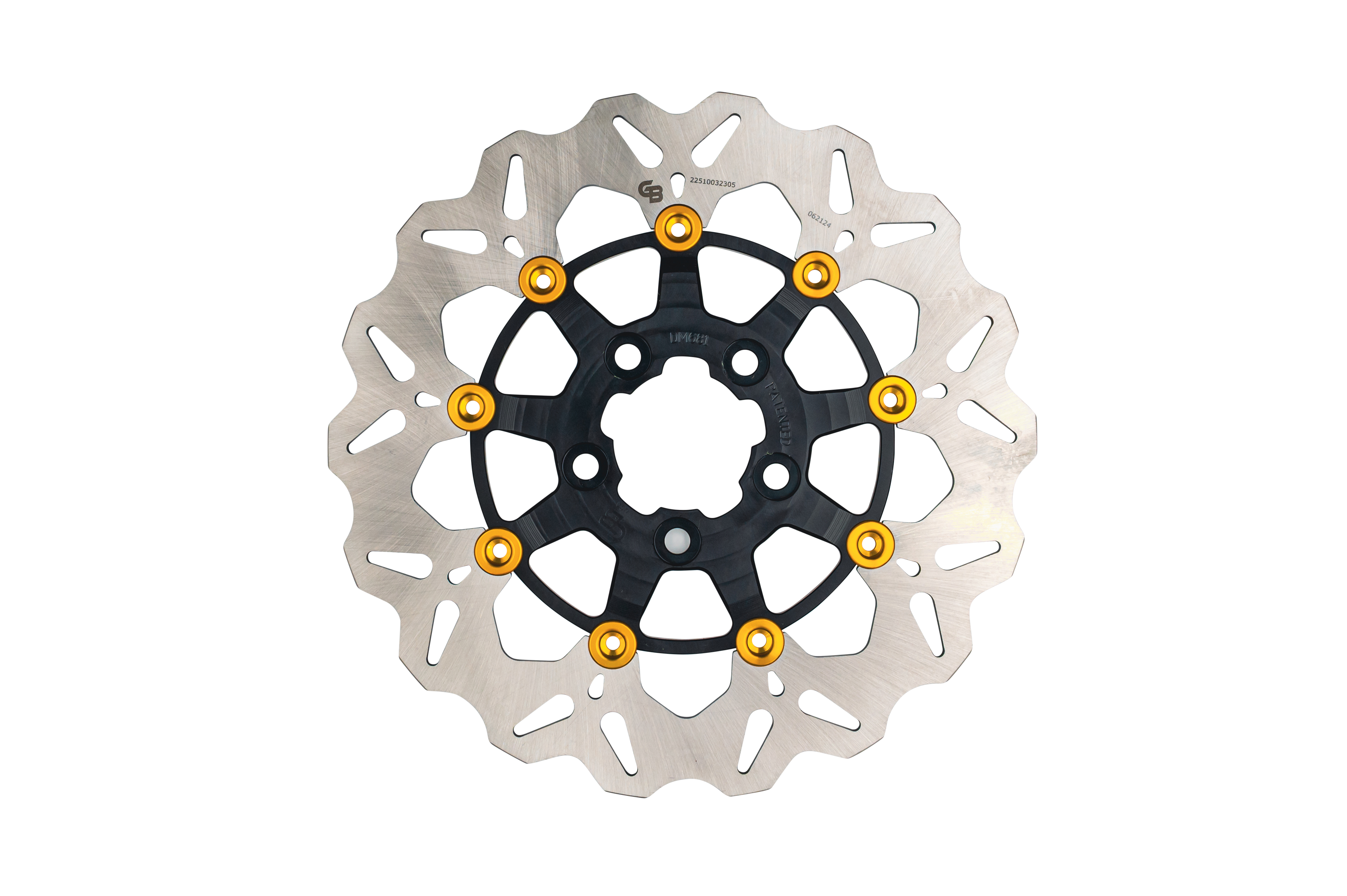 ROTOR 11.5" FLOATING WAVE RR BLACK/GOLD BUTTONS