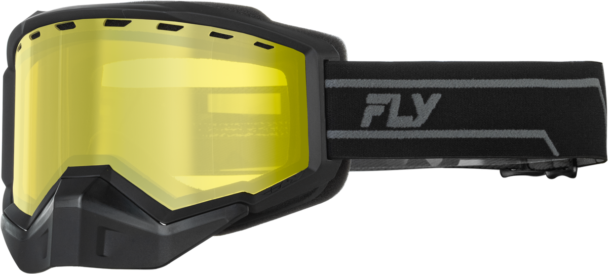 FOCUS SNOW BLACK/GREY W/YELLOW LENS