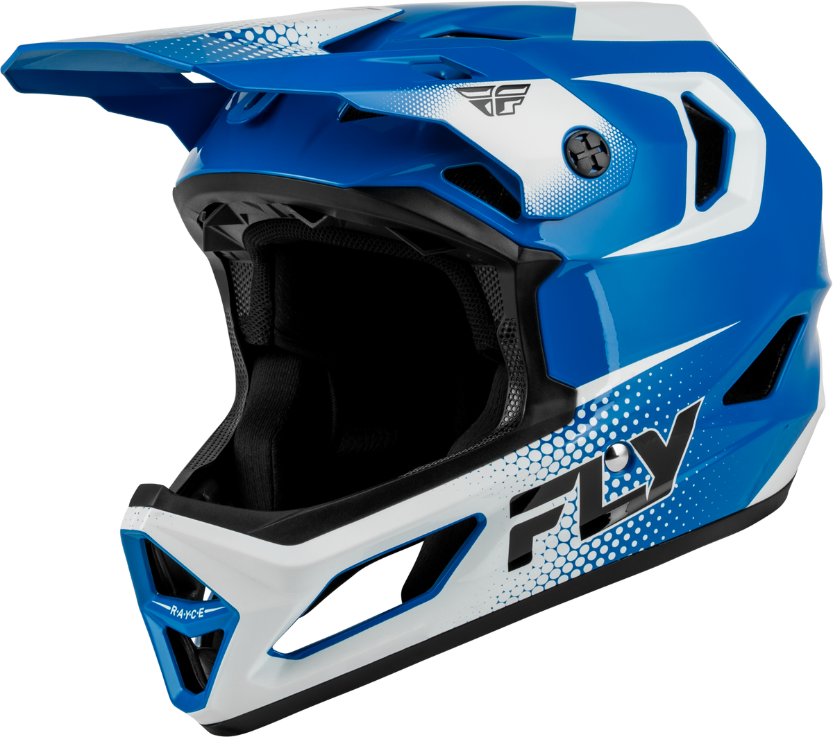 RAYCE SONAR BICYCLE HELMET BLUE/WHITE/BLACK LG