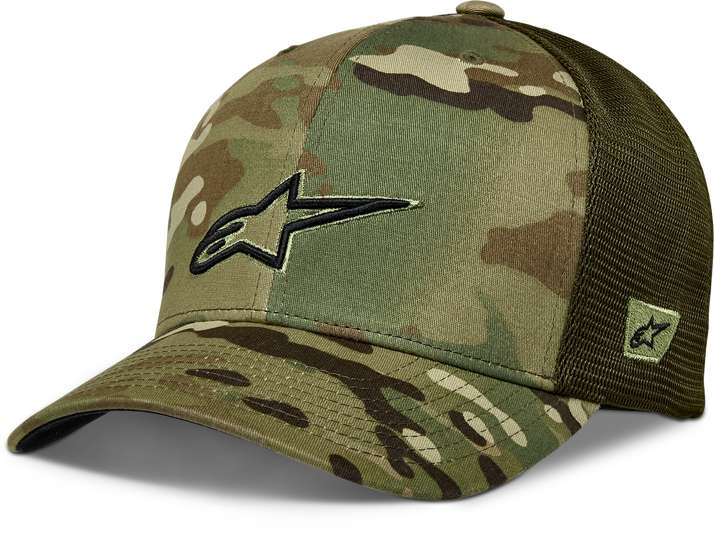 RECON CAMO TRUCKER HAT GREEN CAMO
