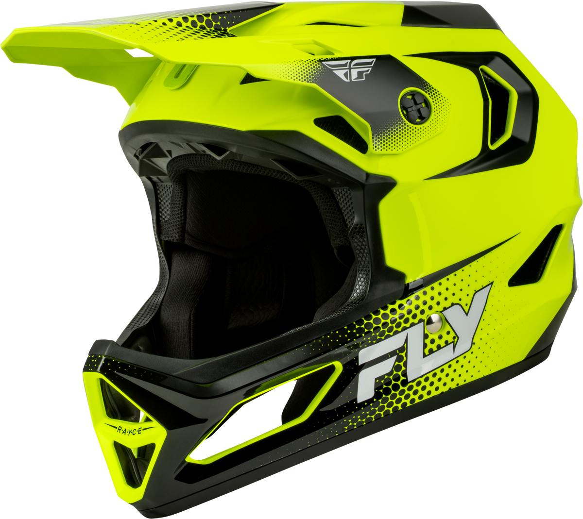 RAYCE SONAR BICYCLE HELMET HI-VIS/BLACK/WHITE LG