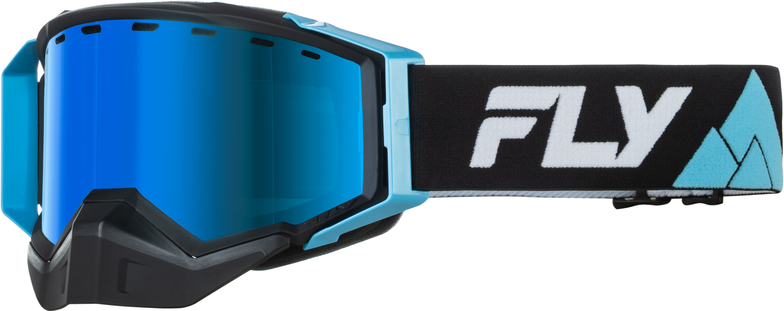 ZONE ELITE SNW BLUE/BLACK W/ SKY BLUE/POLARIZED SMK LENS