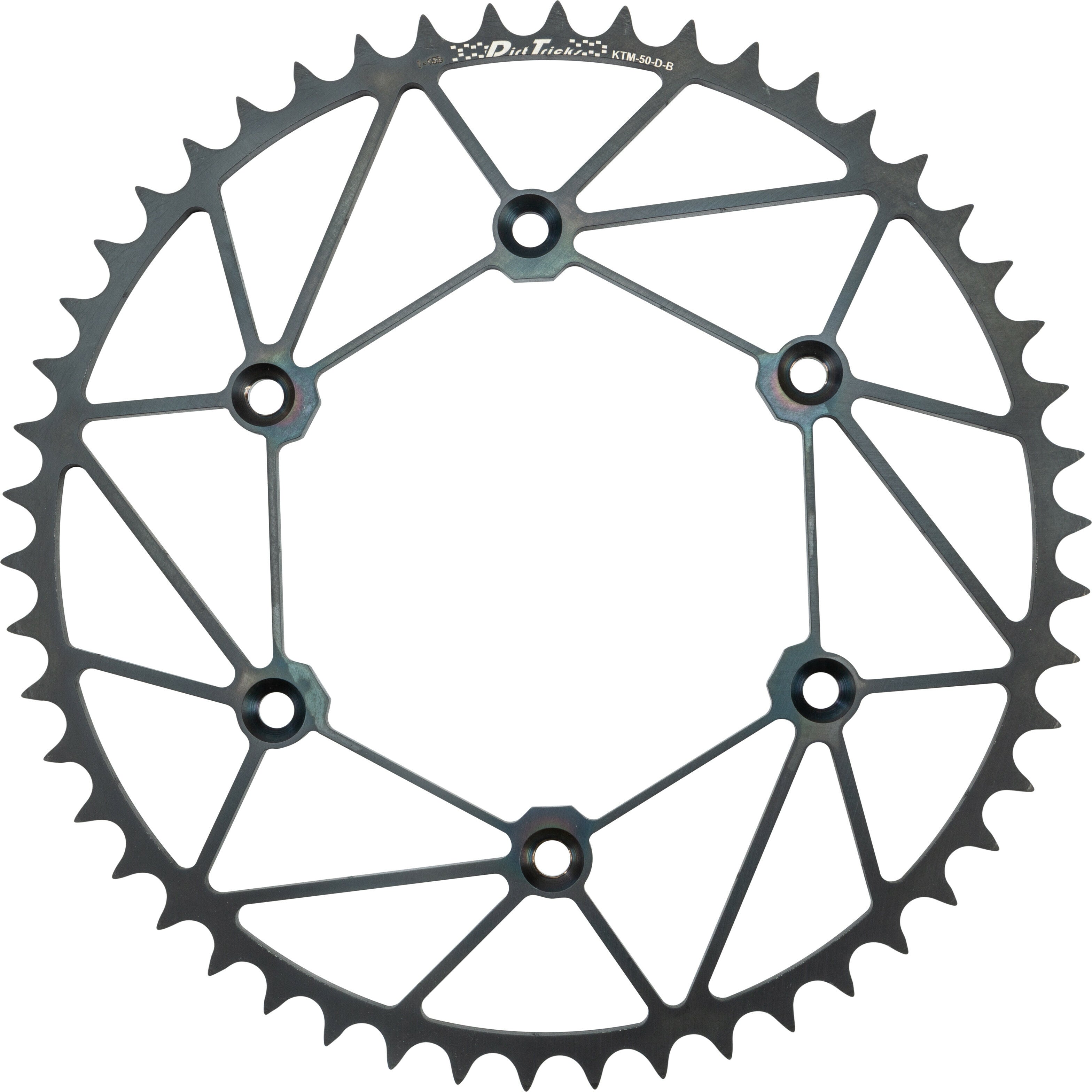 REAR SPROCKET CHROMOLY 47T-520 BLK KTM/HUS/GAS