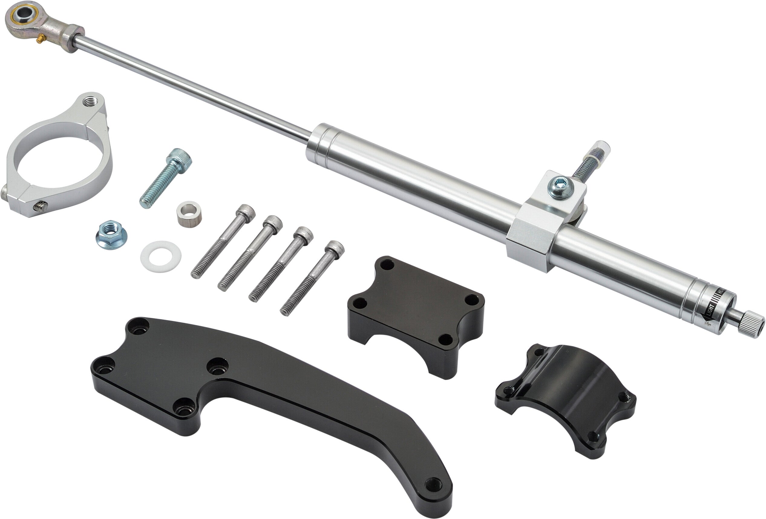 STEERING DAMPER SILVER 17-25 FLT