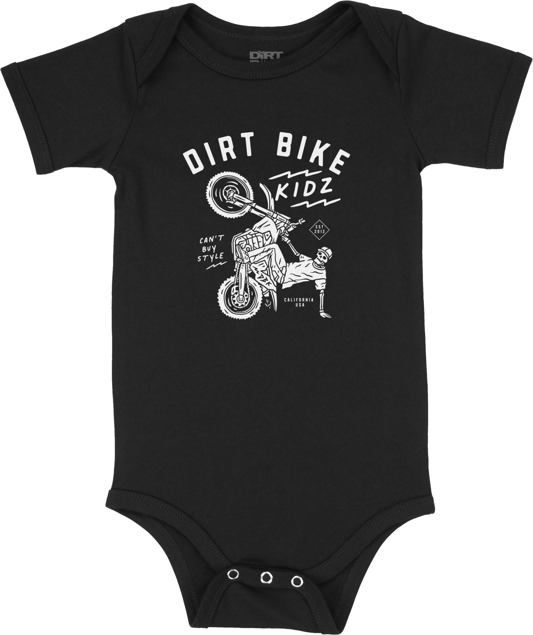 12 O'CLOCK ONESIE BLACK NEWBORN