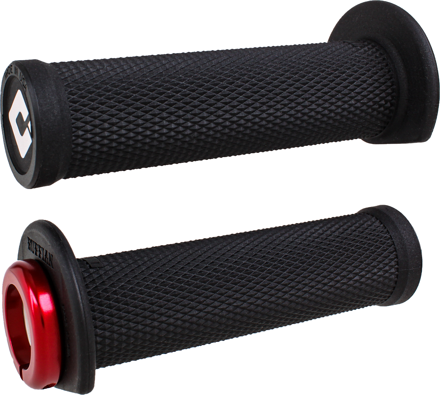 ATV/PWC RUFFIAN LOCKON GRIP 125MM BLACK/RED