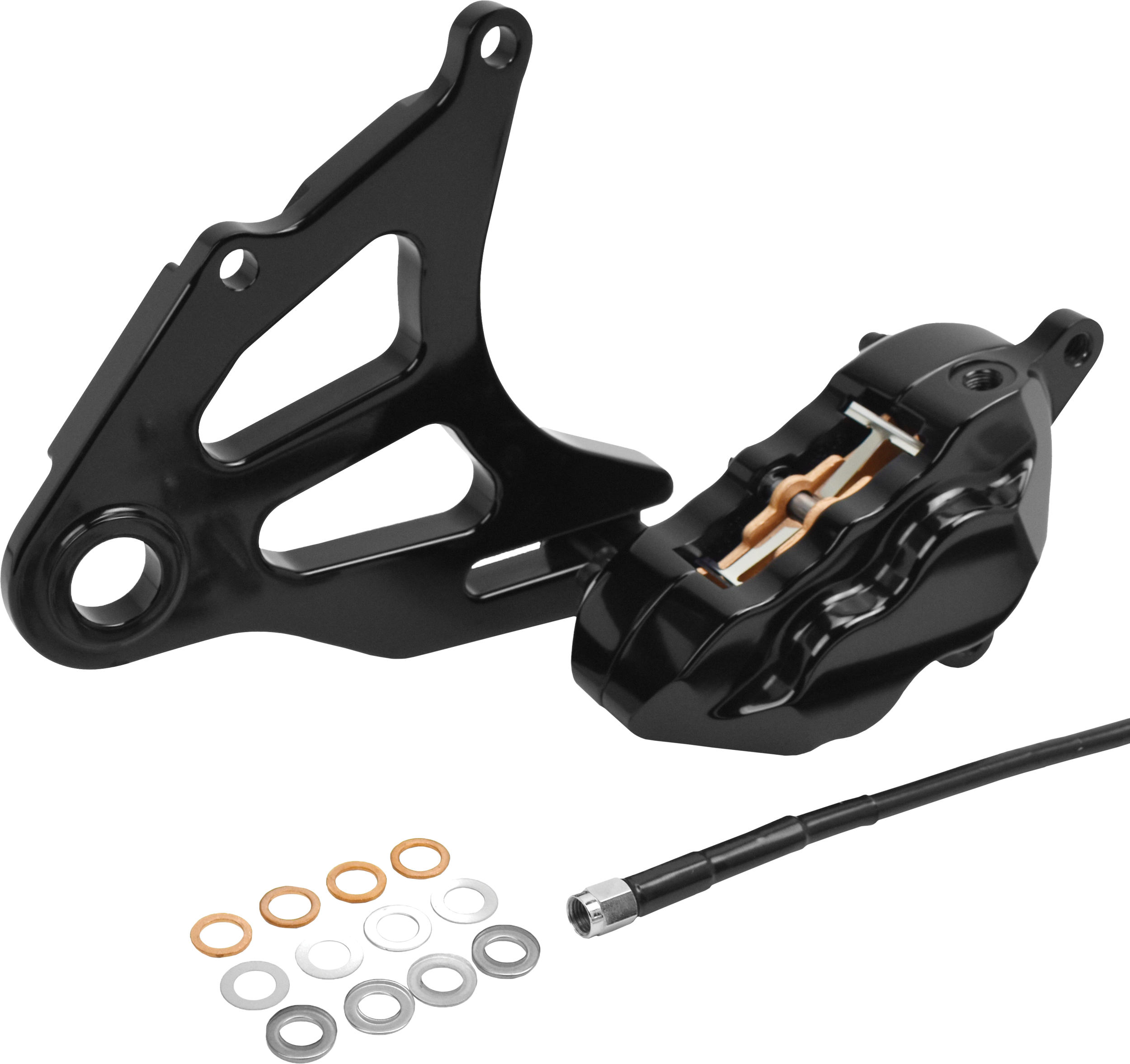 4 PIST REAR CALIPER KIT BLACK ST 18-UP