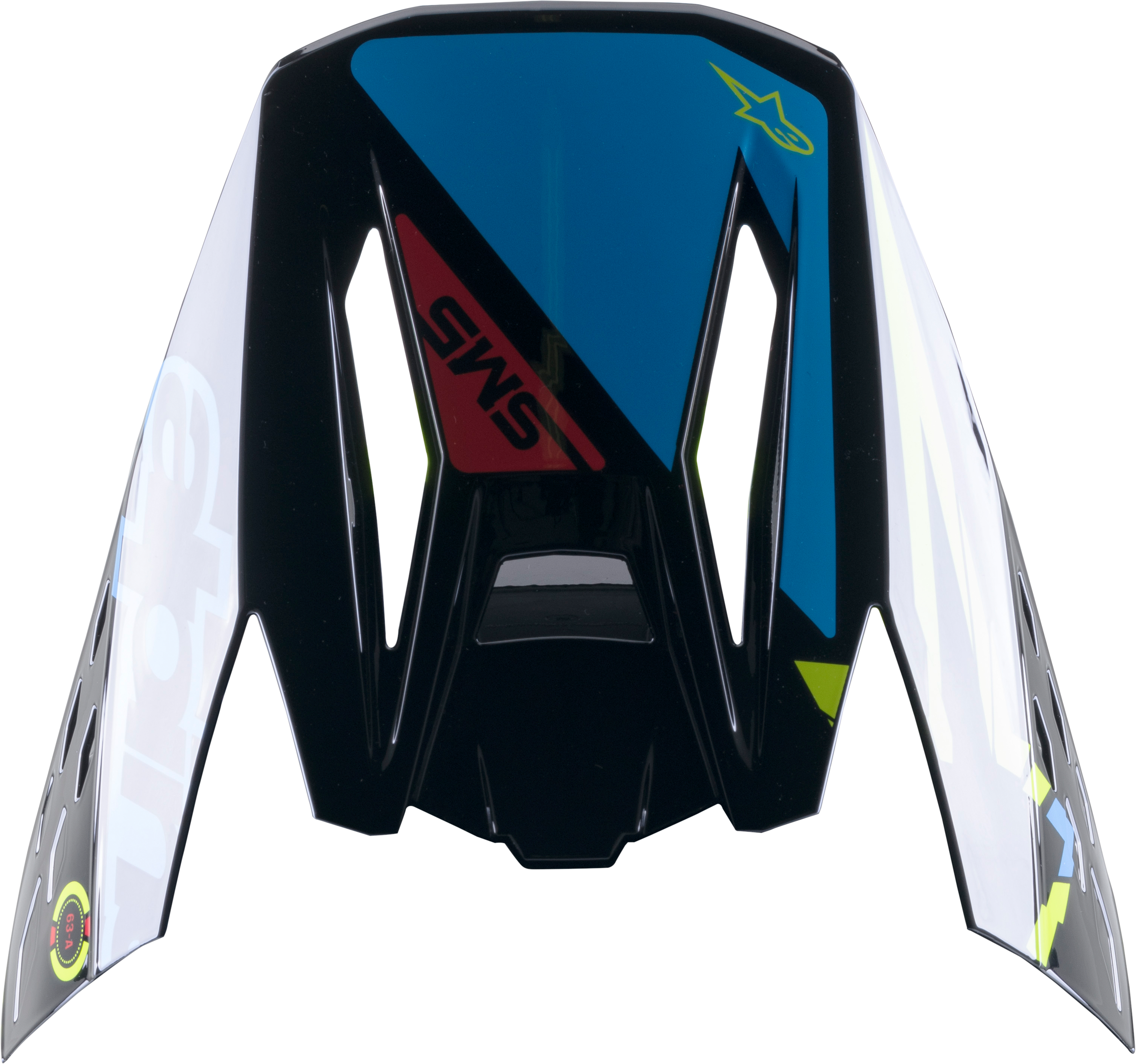 S-M5 ACTION VISOR BLACK/CYAN/FLUO YELLOW