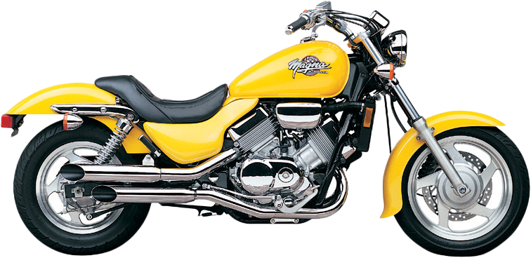 BLVD SLASHCUT SLIP ON CHROME HON VT750 MAGNA 94-03