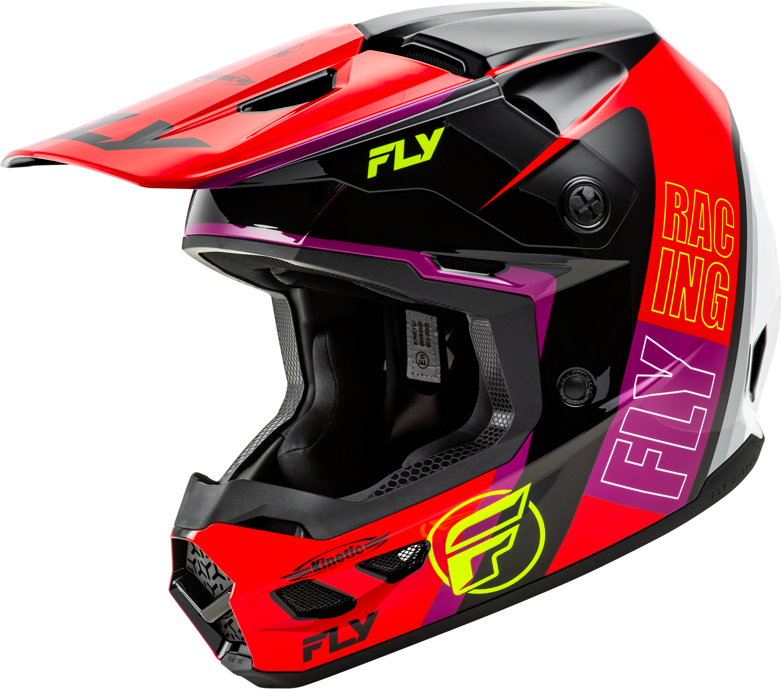 KINETIC RALLY HELMET RED/BLACK/WHITE XL