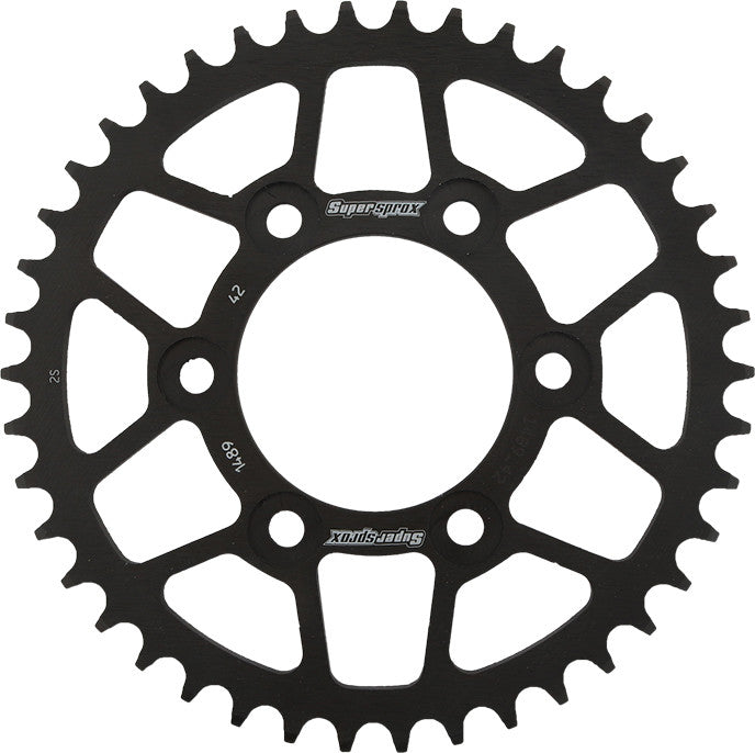 REAR SPROCKET STEEL 42T-525 BLK KAW