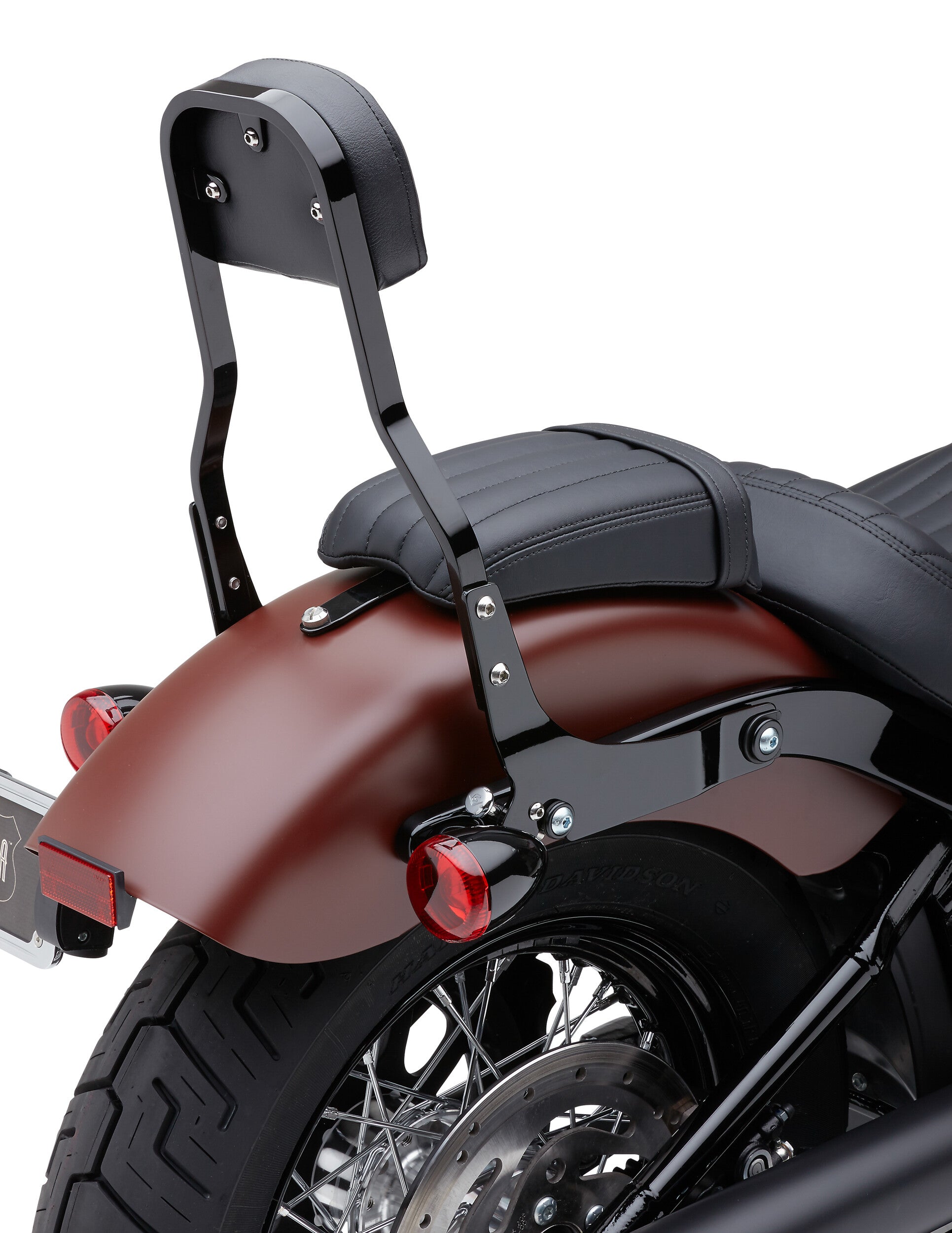 DETACHABLE BACKREST SHORT BLACK DYNA 06-17