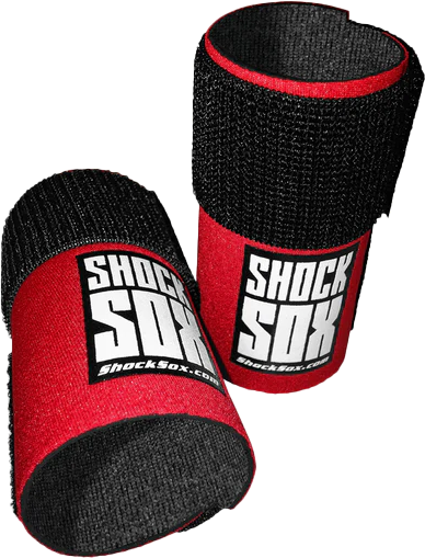 SHOCK SOX 4"U RED UPSIDE DOWN FORKS