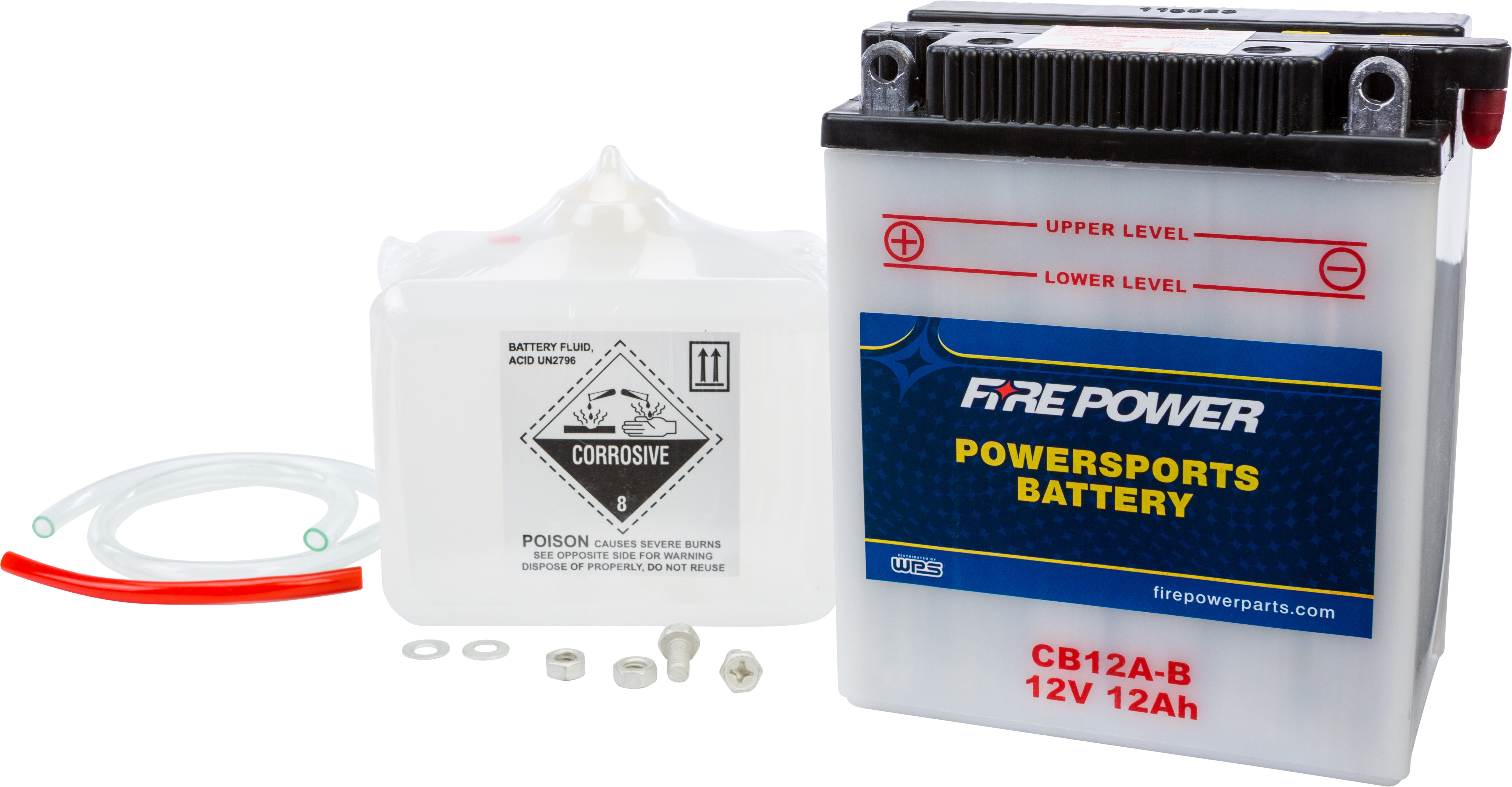 BATTERY W/ACID CB12A-B 12V HEAVY DUTY