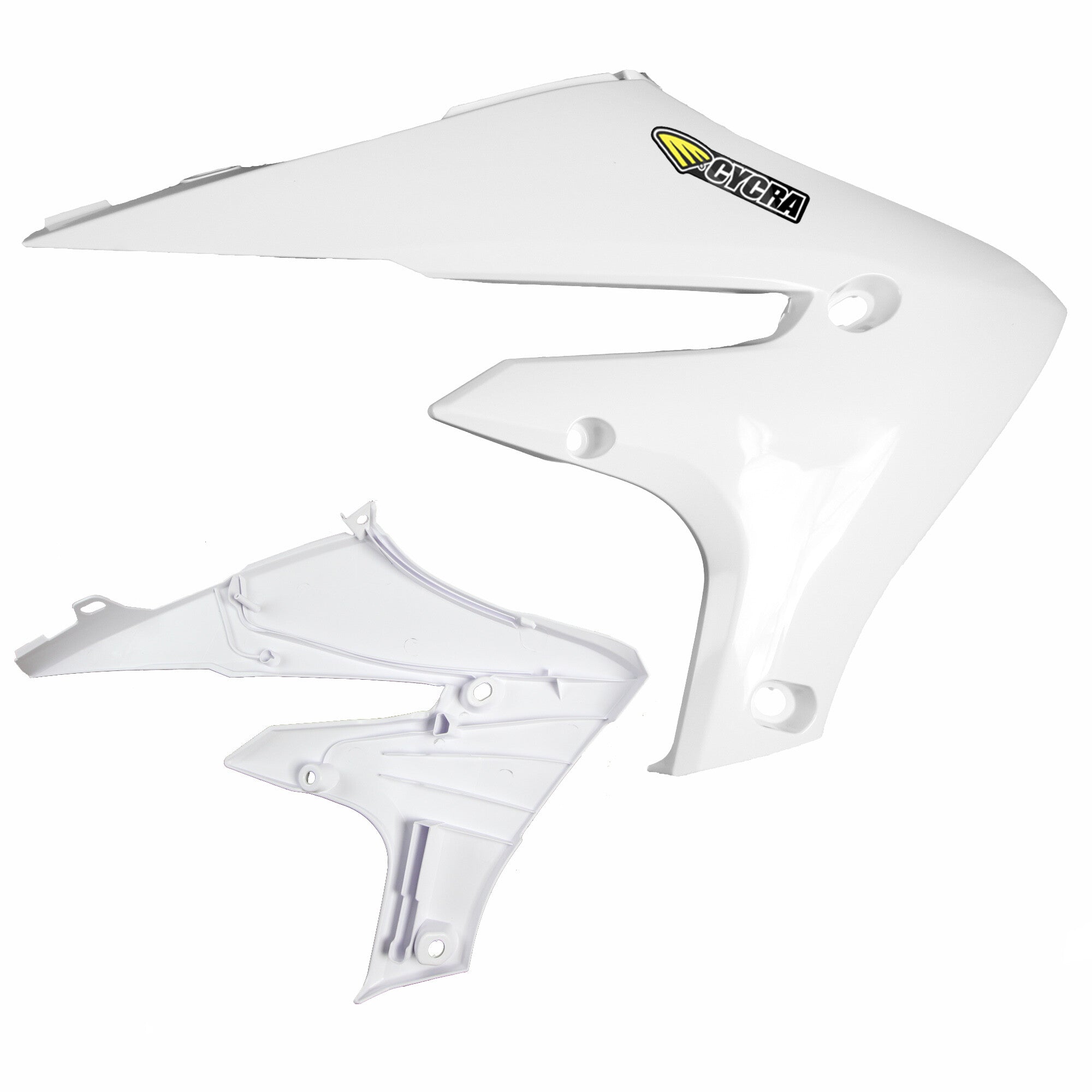 POWERFLOW RADIATOR SHROUDS WHITE