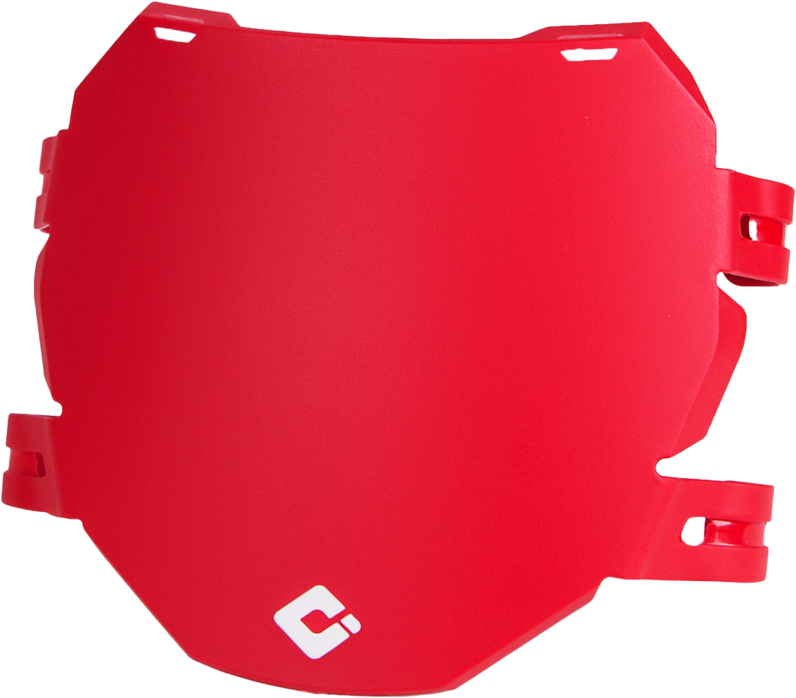 DOWNHILL/E BIKE NUMBER PLATE RED