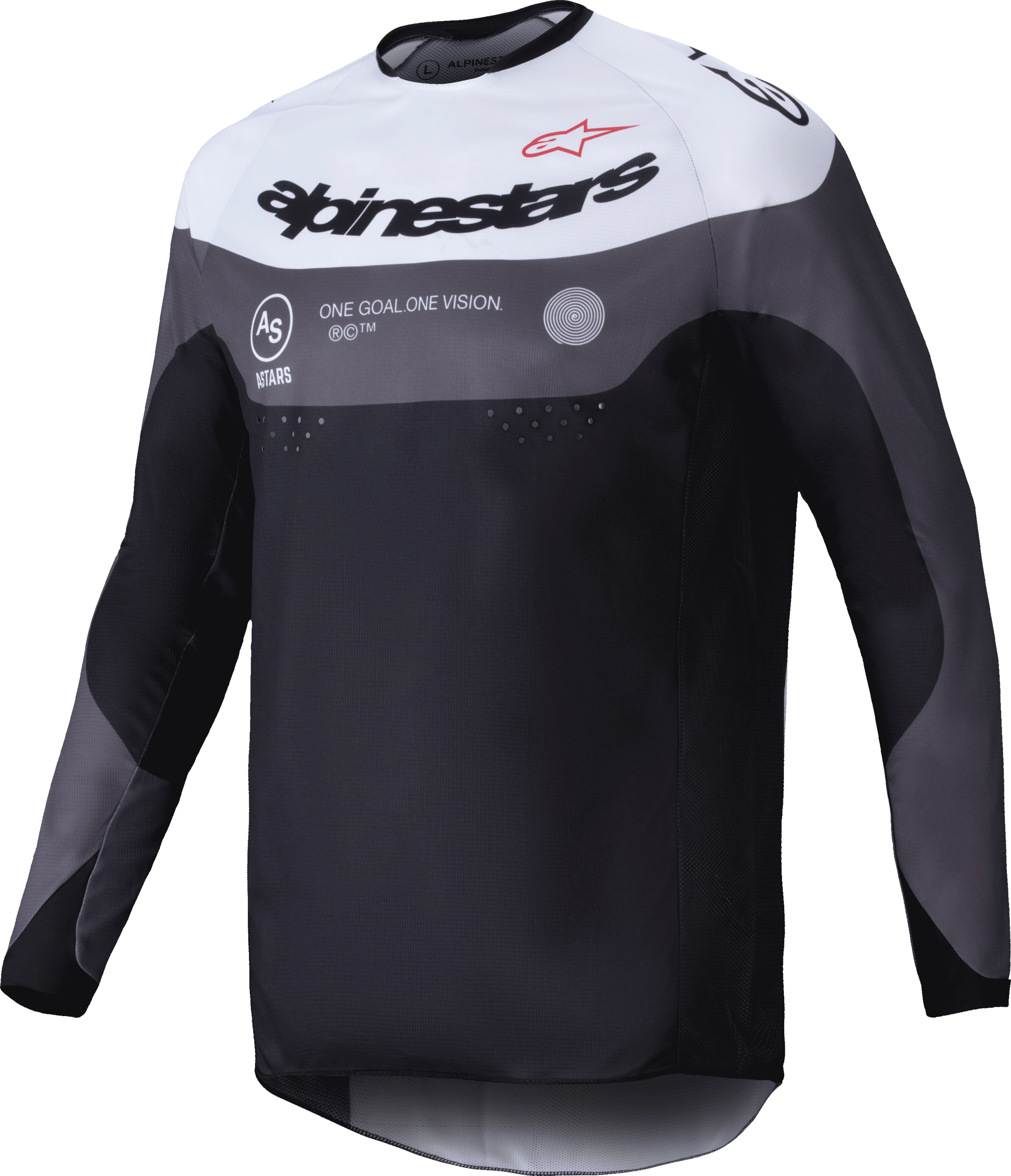 PRO-DURA JERSEY BLACK/MAGNET/WHITE XL