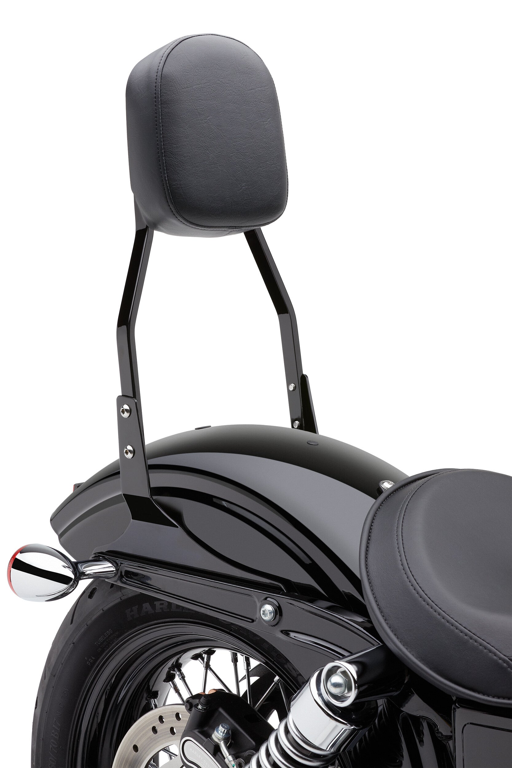 STANDARD SISSY BAR BLACK FLSTF 07-17