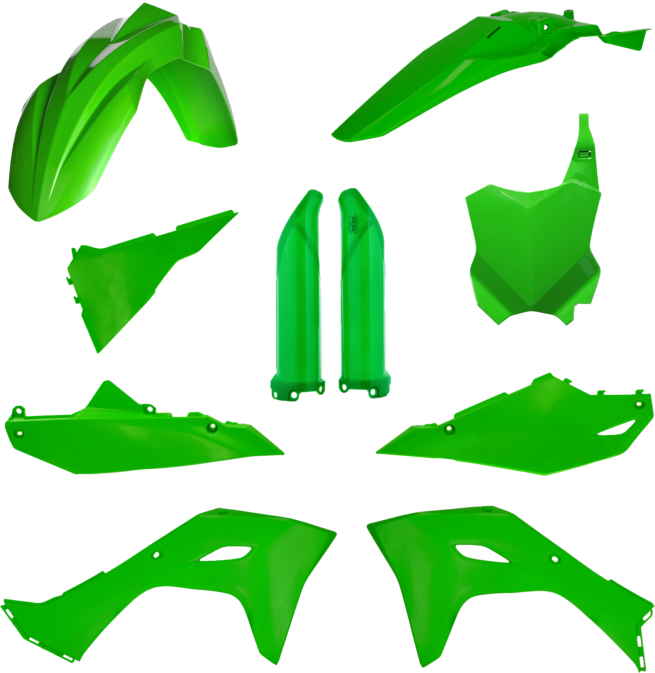 FULL PLASTIC KIT KAW ORIGINAL `24 GREEN