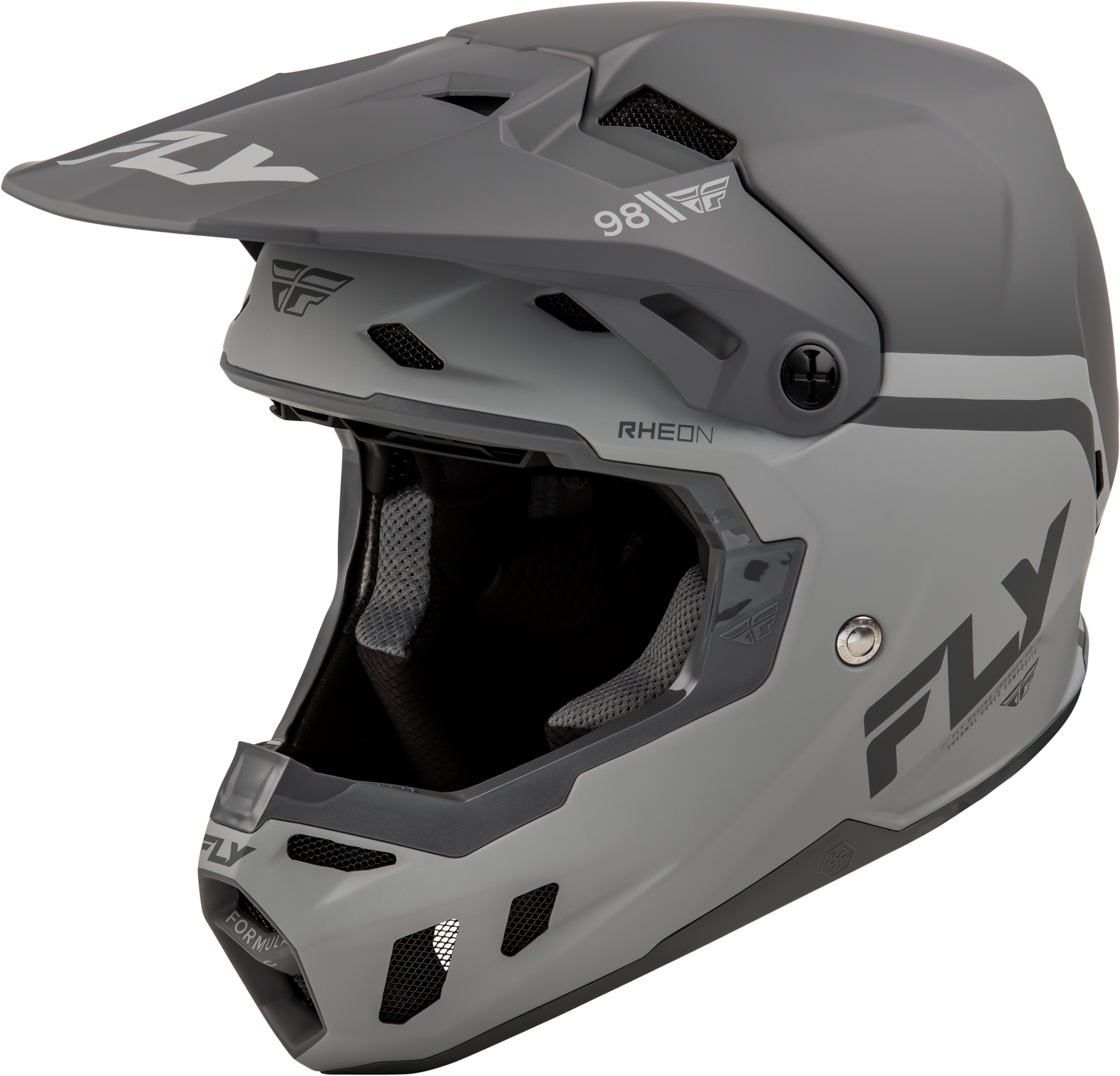 FORMULA CC OBJECTIVE HELMET MATTE BLACK/GREY 2X