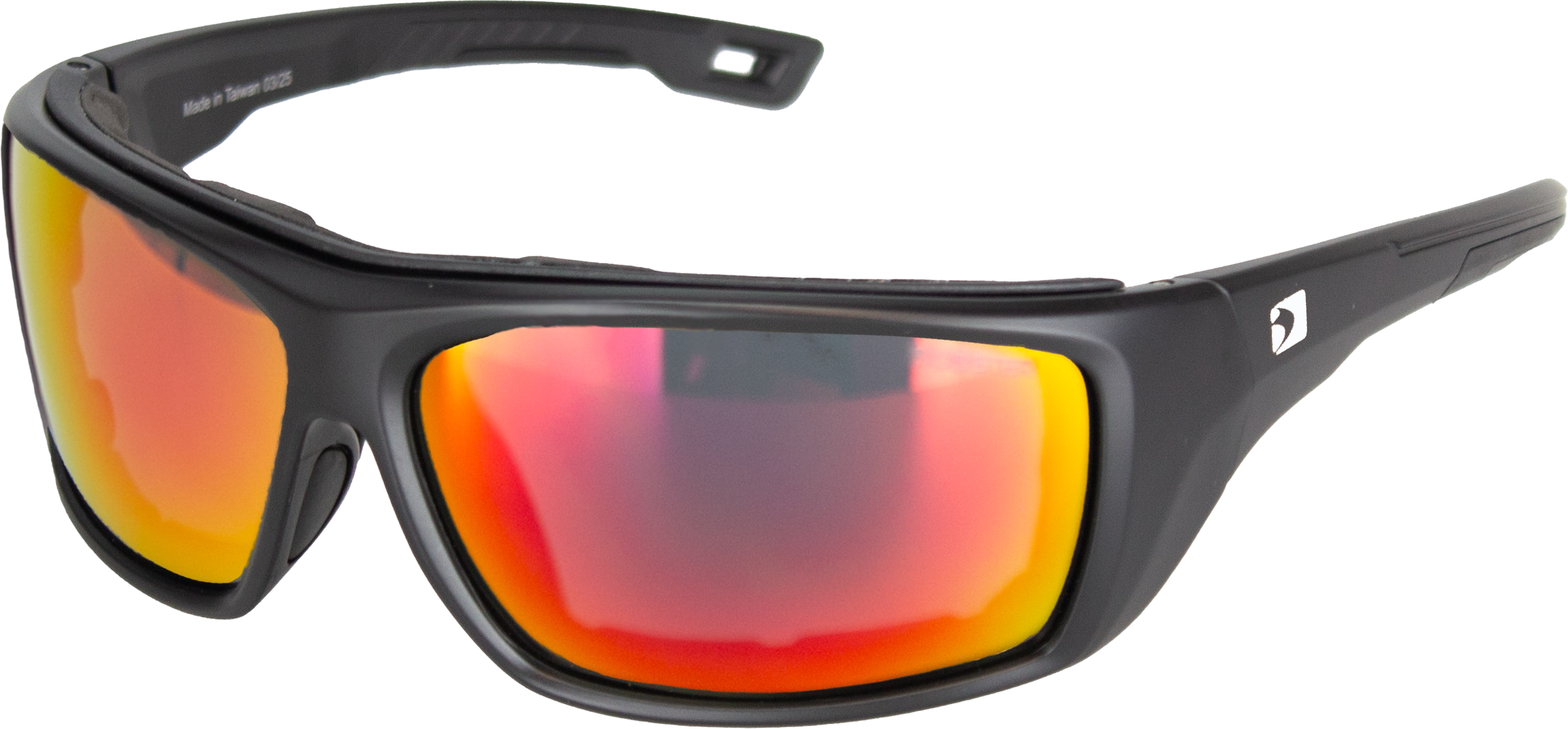 DEADWOOD SUNGLESSES M BLK GRAY RED REVO LENS