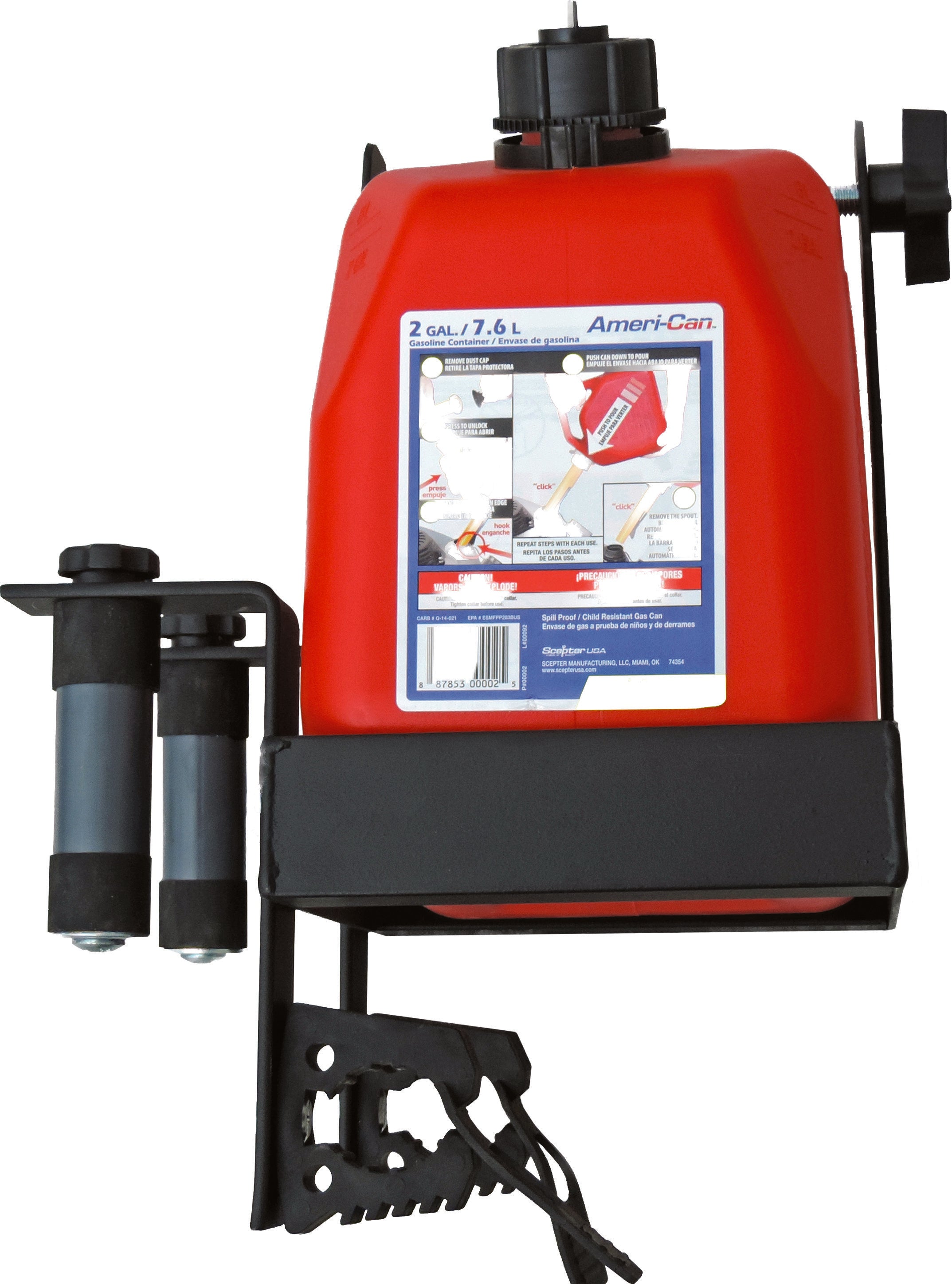 Auxiliary Fuel Can w/Tool Holder