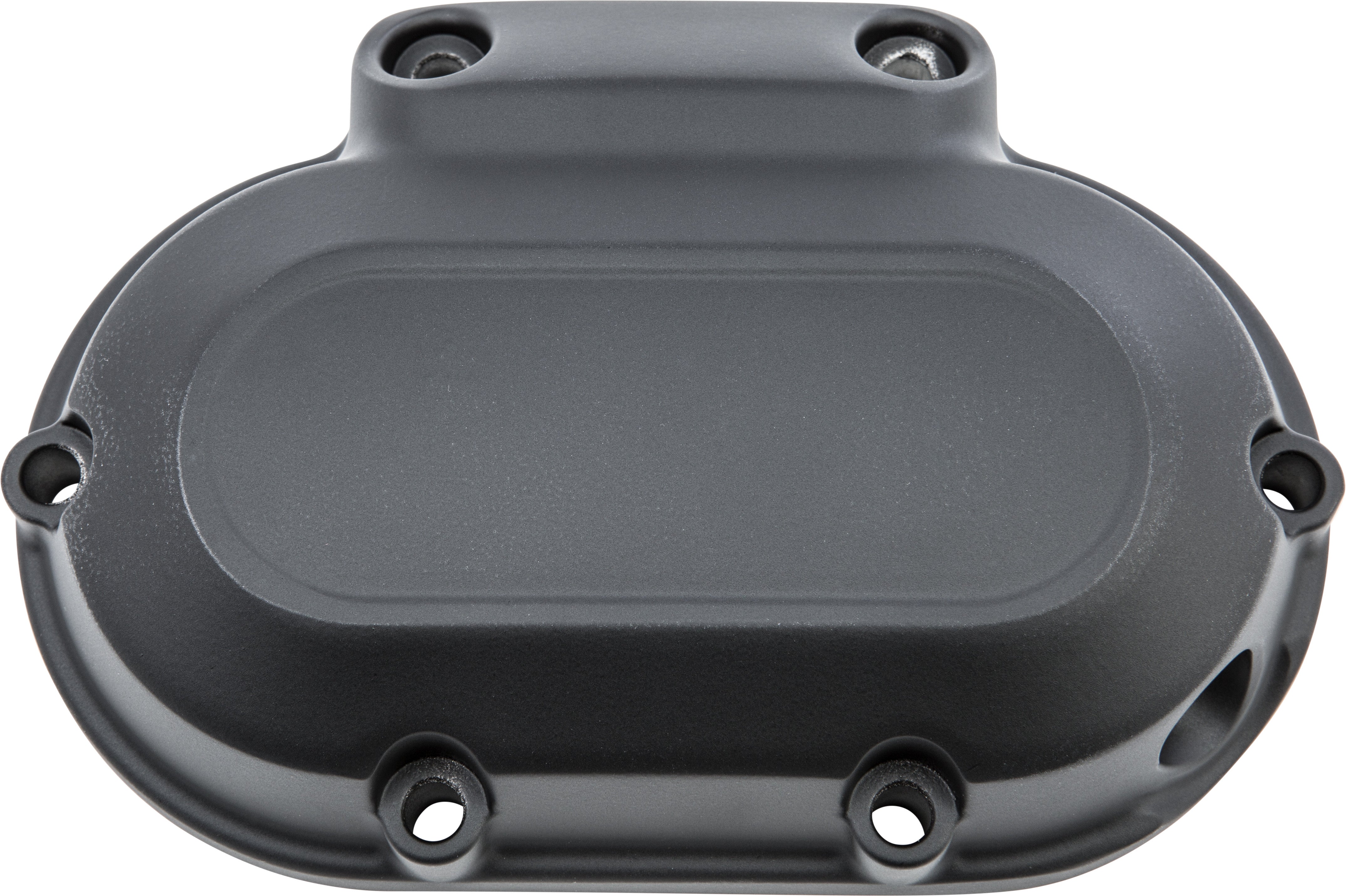 TRANS SIDE COVER FLAT BLACK 6 TWIN CAM 07-17 & DYNA 06