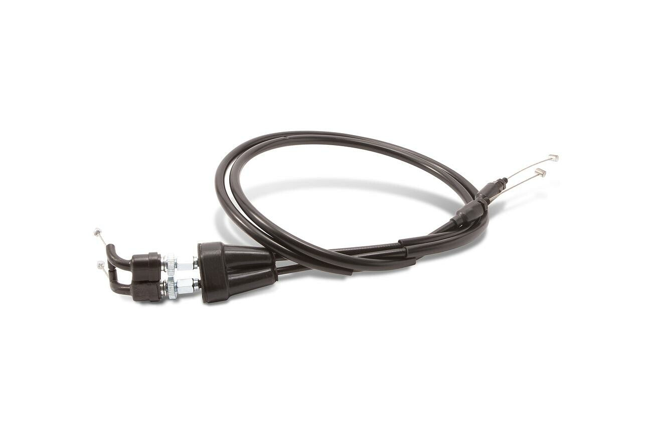 BLACK VINYL THROTTLE CABLE PUSH-PULL SET KTM/HUS