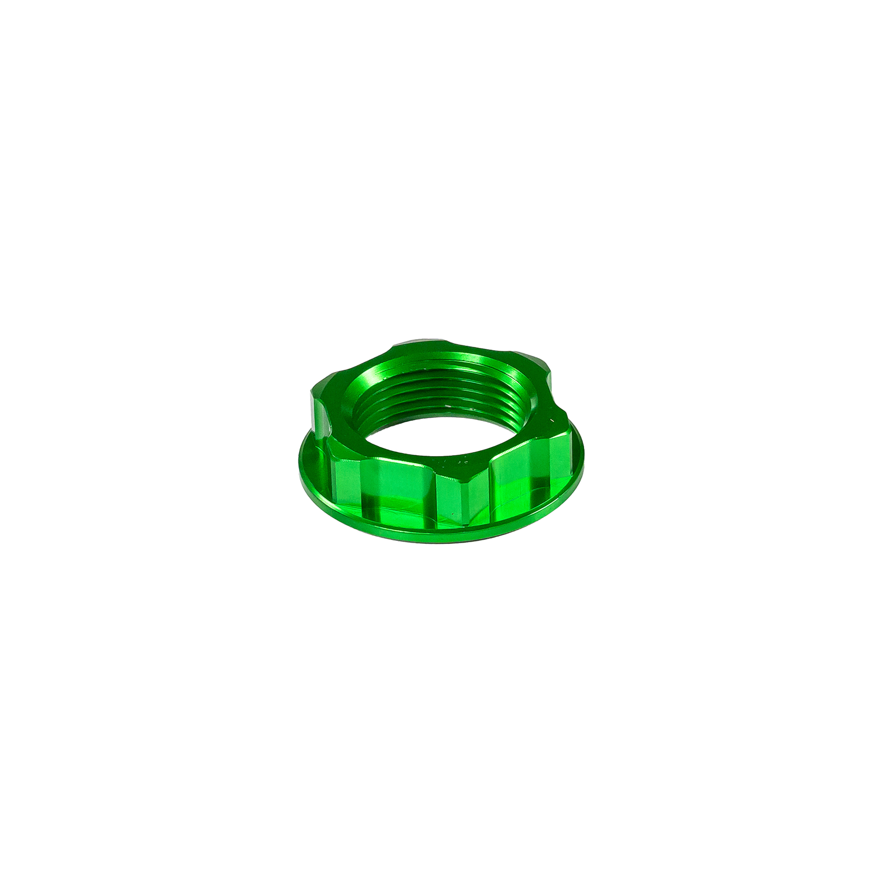 STEERING STEM NUT GREEN KAW/SUZ