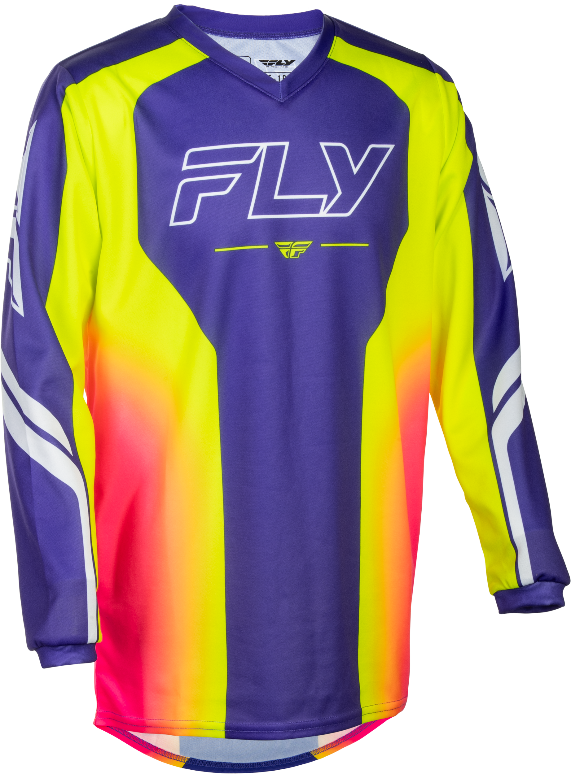 YOUTH F-16 RAZE JERSEY PURPLE/PINK/YELLOW YS