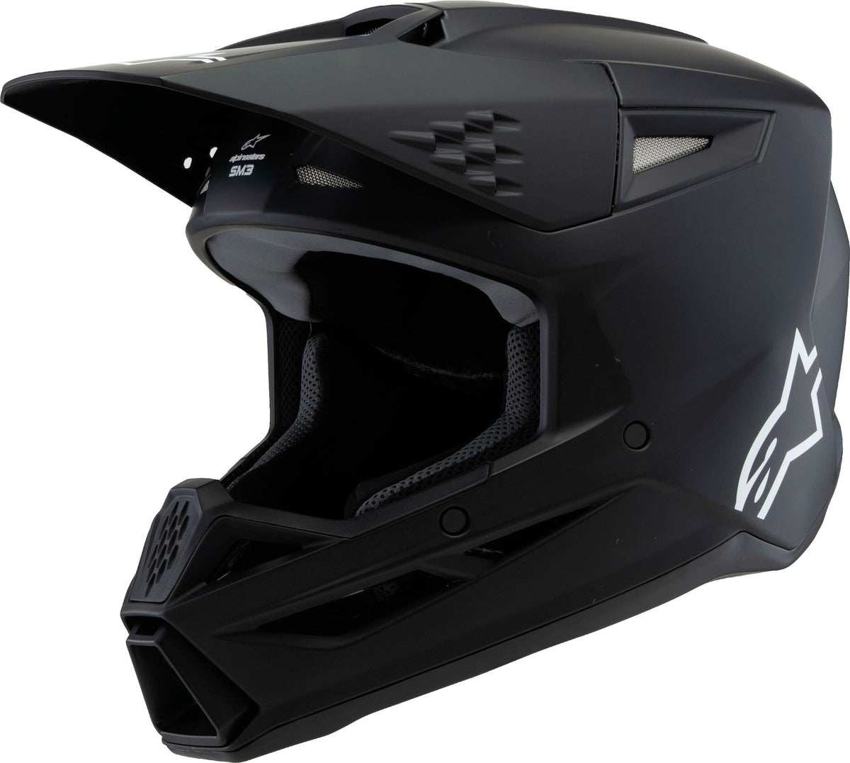 SM3 YOUTH SOLID HELMET BLACK MATTE YS