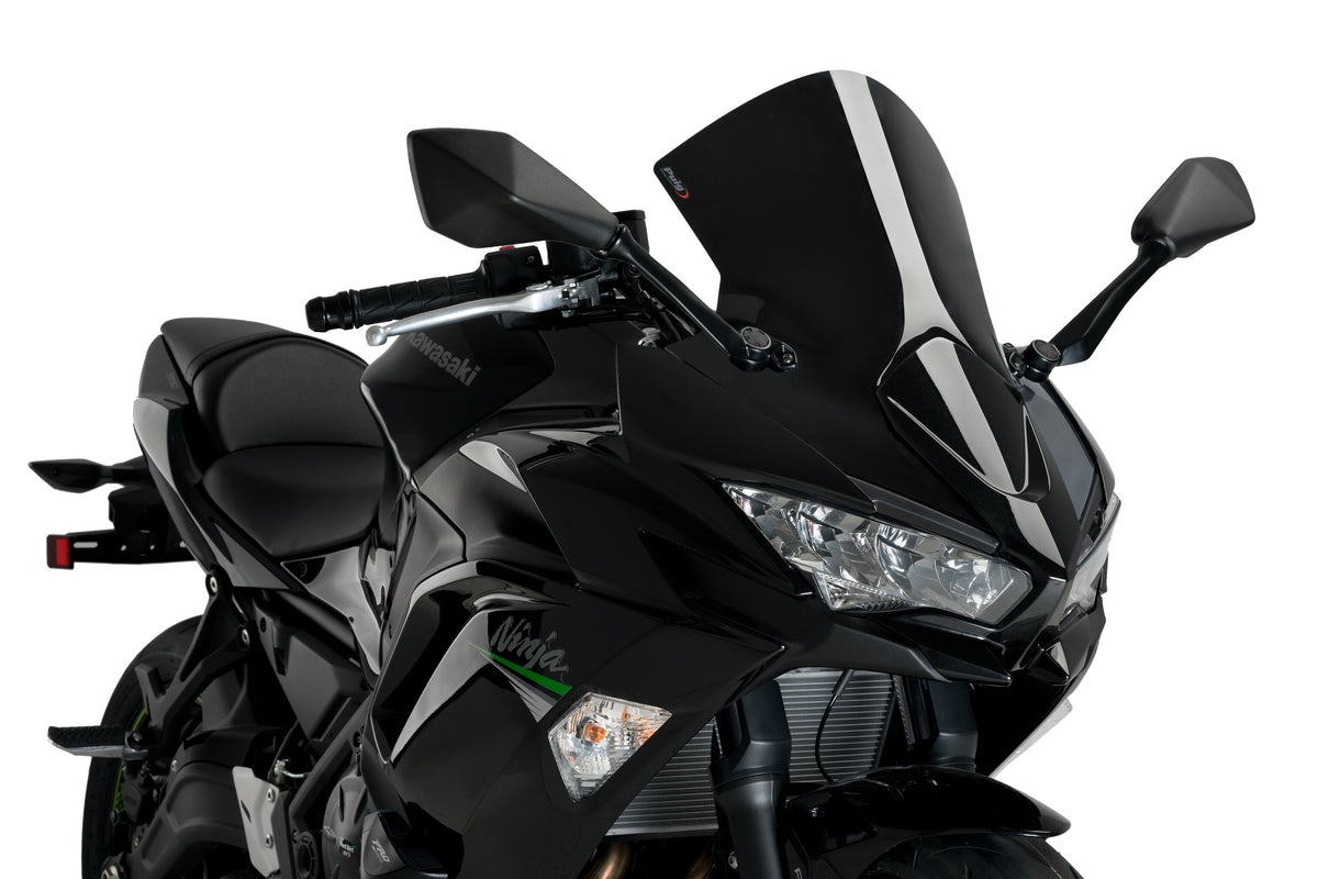 WINDSCREEN R-RACER BLACK KAW