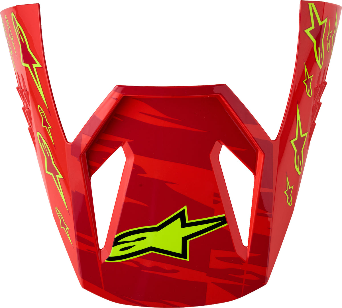 S-M3 FALCON VISOR ECE06/DOT RED FL/WHT/BLUE/YL FL GL