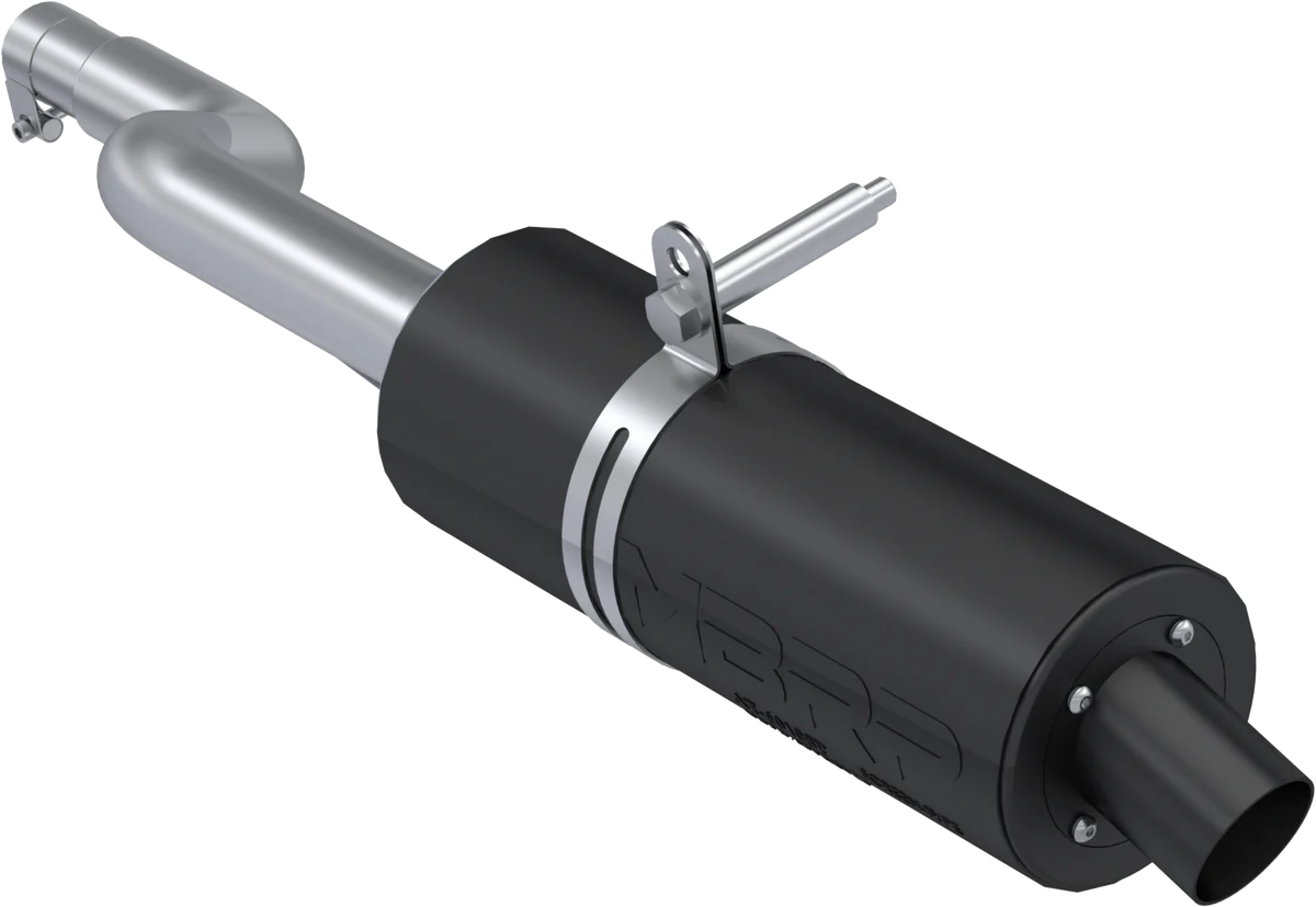 SINGLE SLIP-ON SYSTEM W/ SPORT MUFFLER BLK