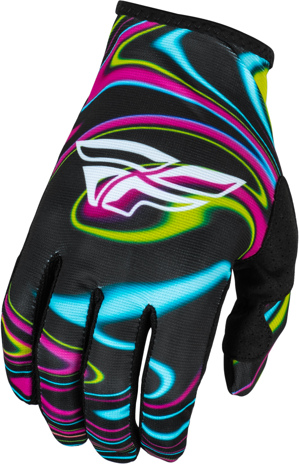 YOUTH LITE WARPED GLOVES BLACK/PINK/ELECTRIC BLUE YS