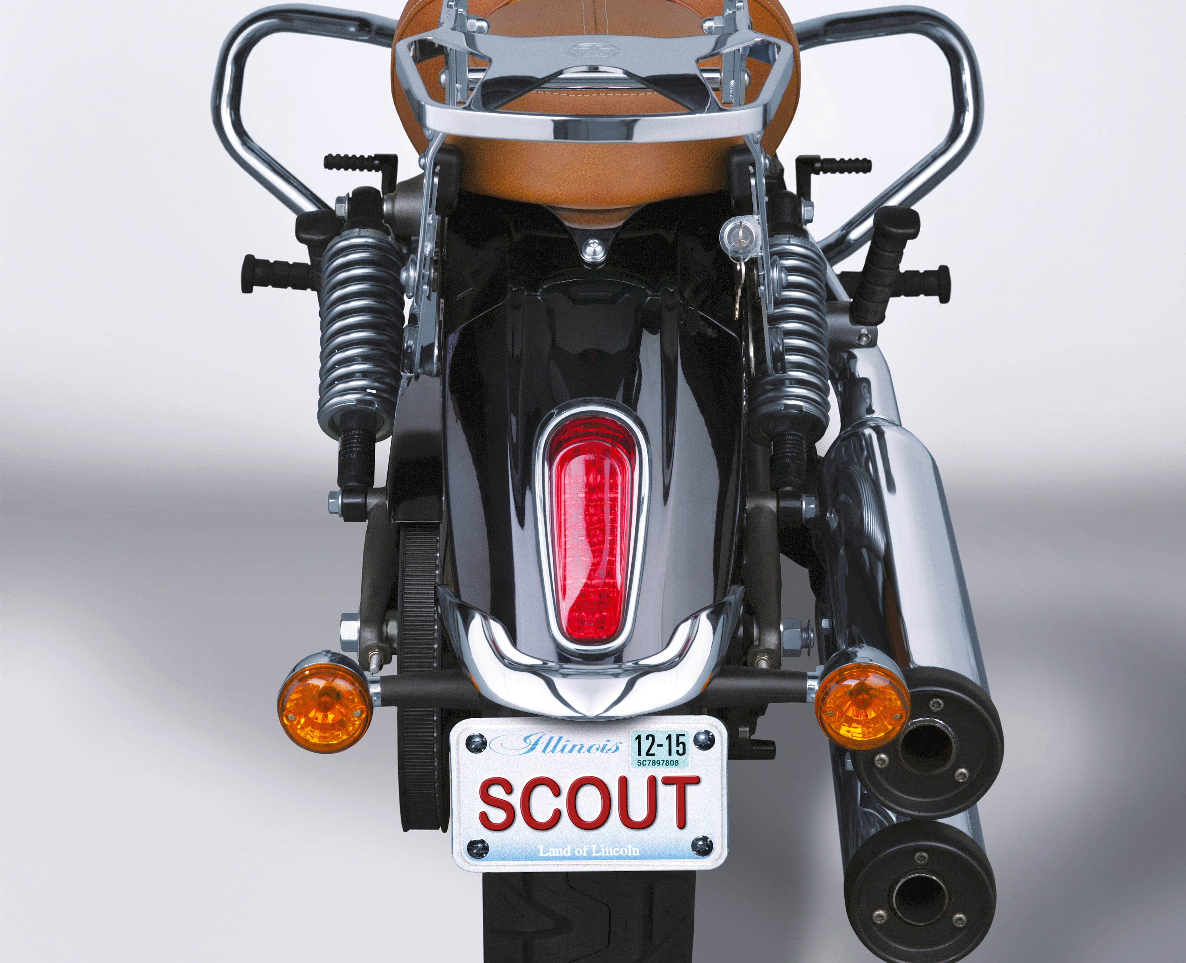 REAR FENDER REAR TIP CHROME INDIAN