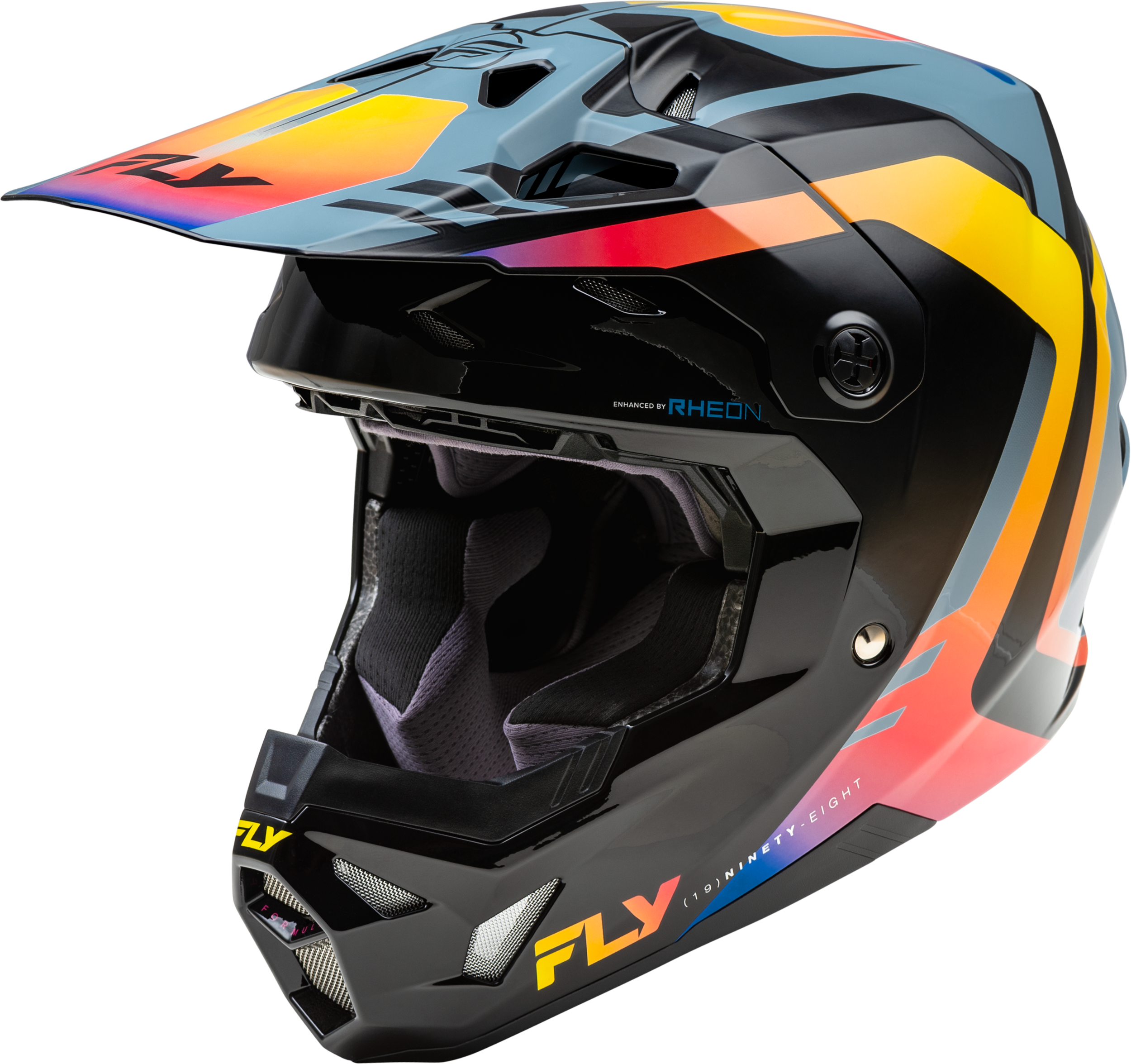 FORMULA CP KRYPTON HELMET GREY/BLACK/ELECTRIC FADE SM