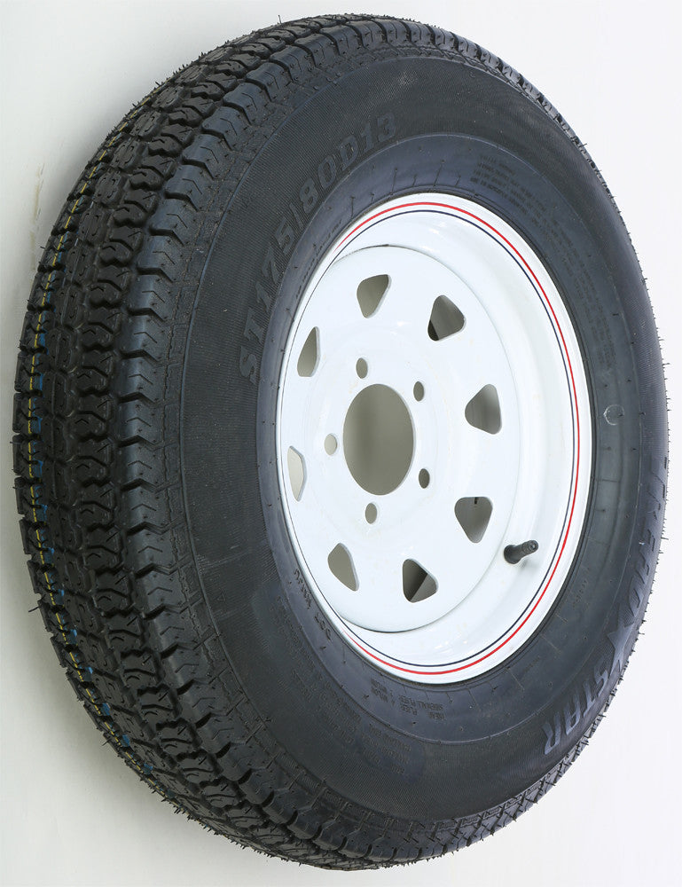 TRAILER TIRE AND WHEEL ASSEMBLY WHITE