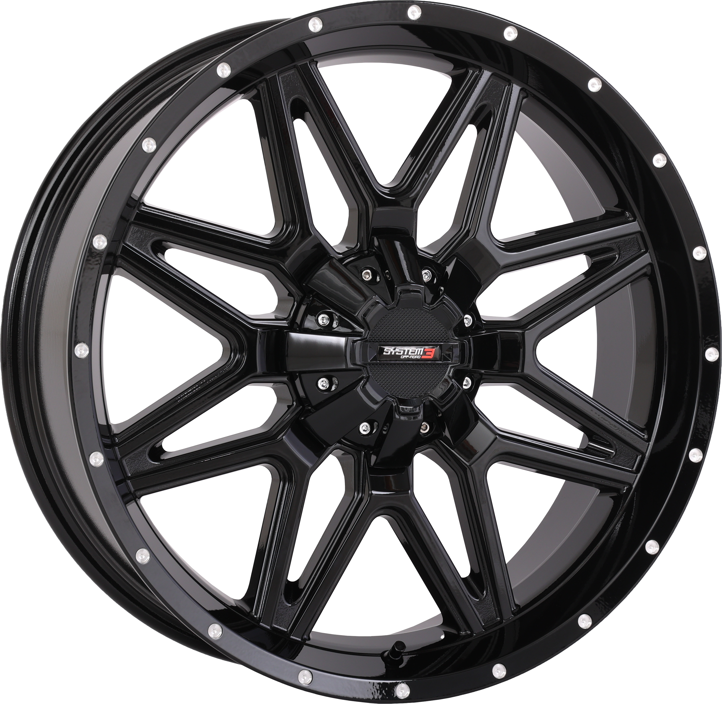 ST7 WHEEL 20X7 4+3 (+10MM) 4/137 & 4/156 GLOSS BLACK