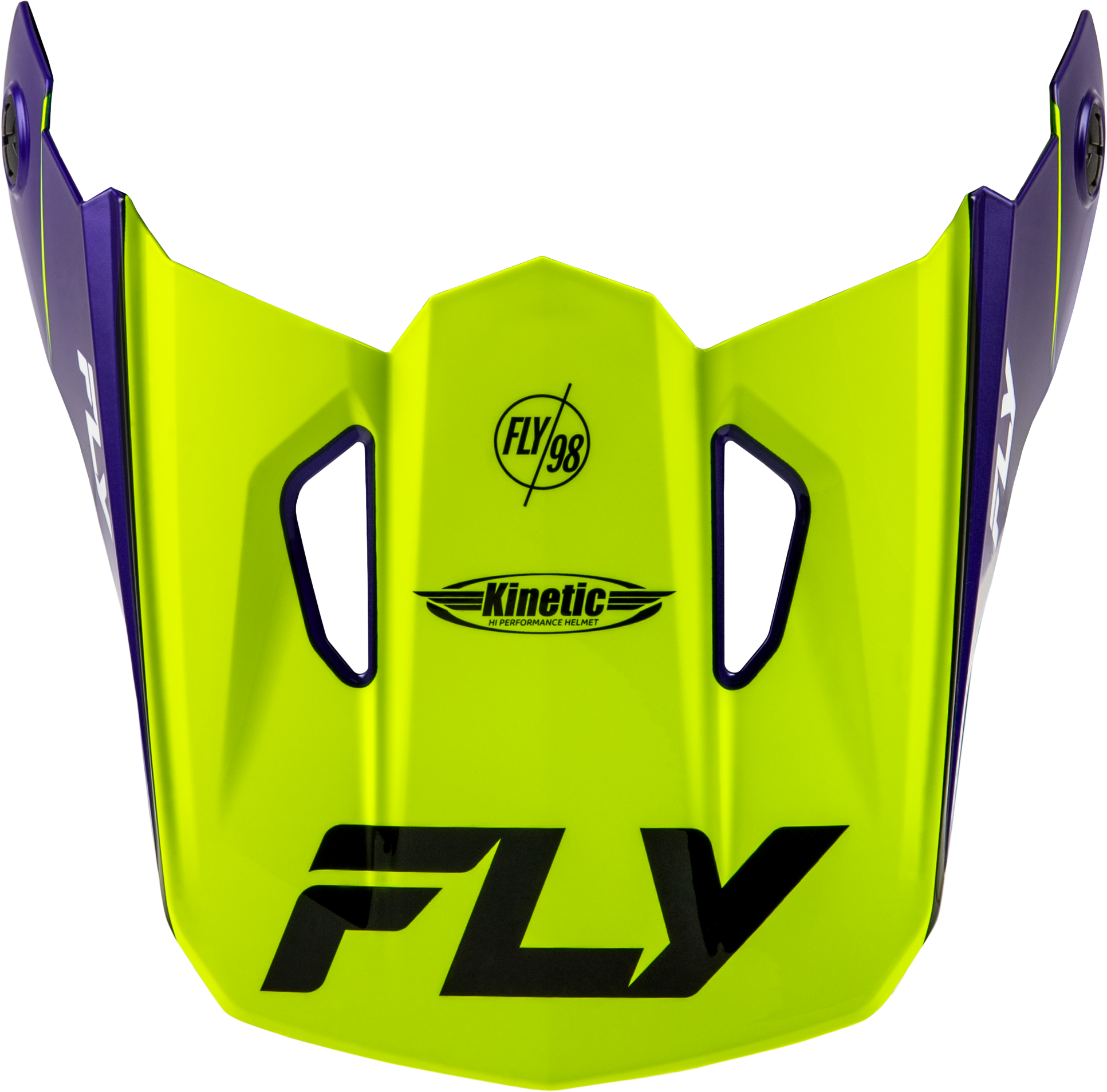 KINETIC RALLY HELMET VISOR HI-VIS/BLUE/BLACK MD/LG